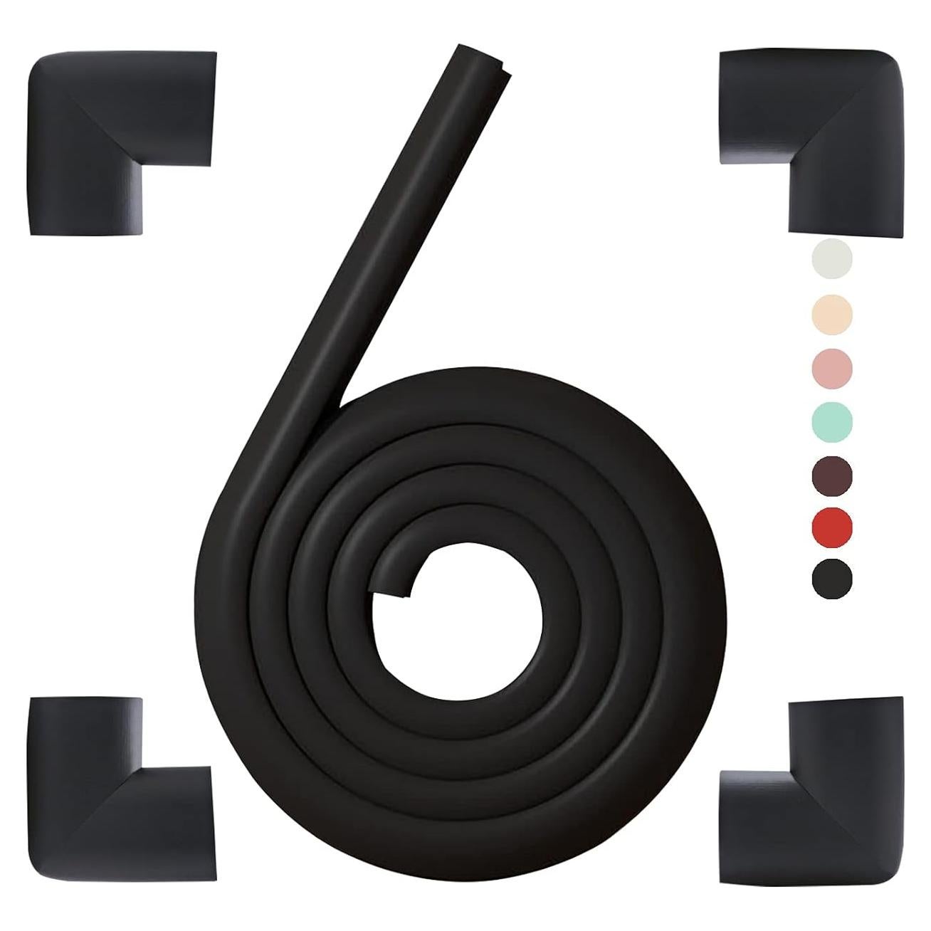 Protectores de Esquinas y Bordes Fozobaiy - Negro 1.2cm x 199.4cm