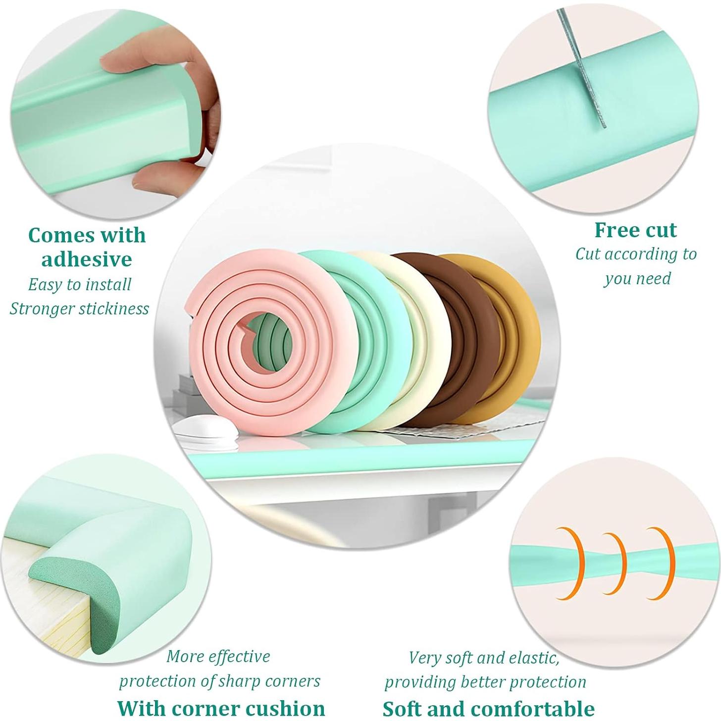 Protectores de Esquinas y Bordes Fozobaiy - Negro 1.2cm x 199.4cm