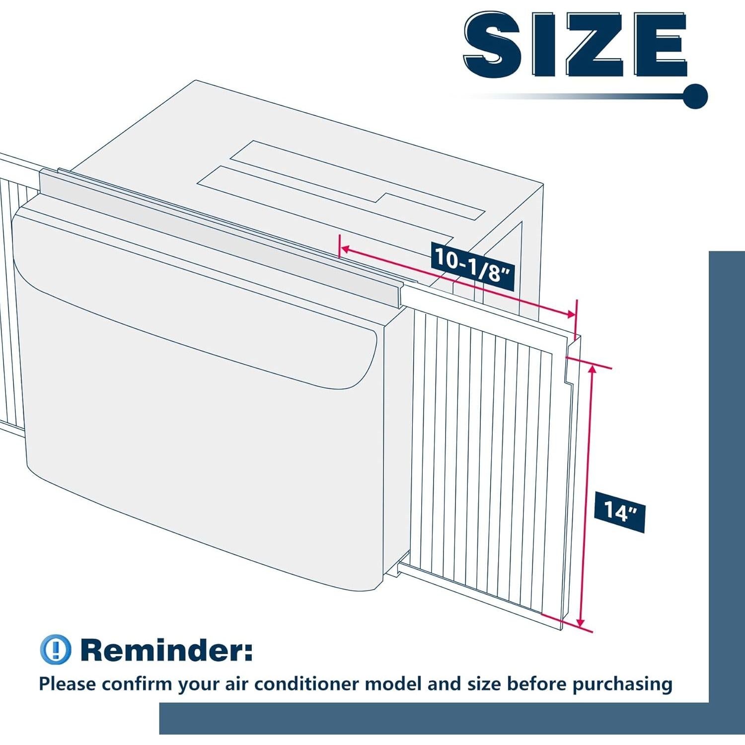 Panel Lateral de Aire Acondicionado 10000BTU Zhongshan 25.7x35.6cm