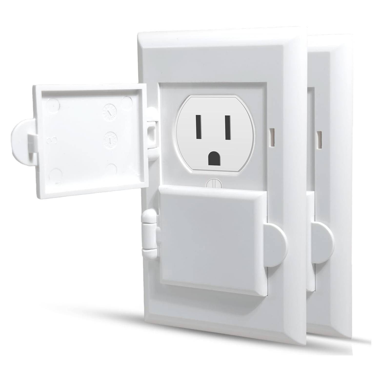 Cubiertas de Enchufes para Niños - Seguridad Eléctrica - Paquete de 2