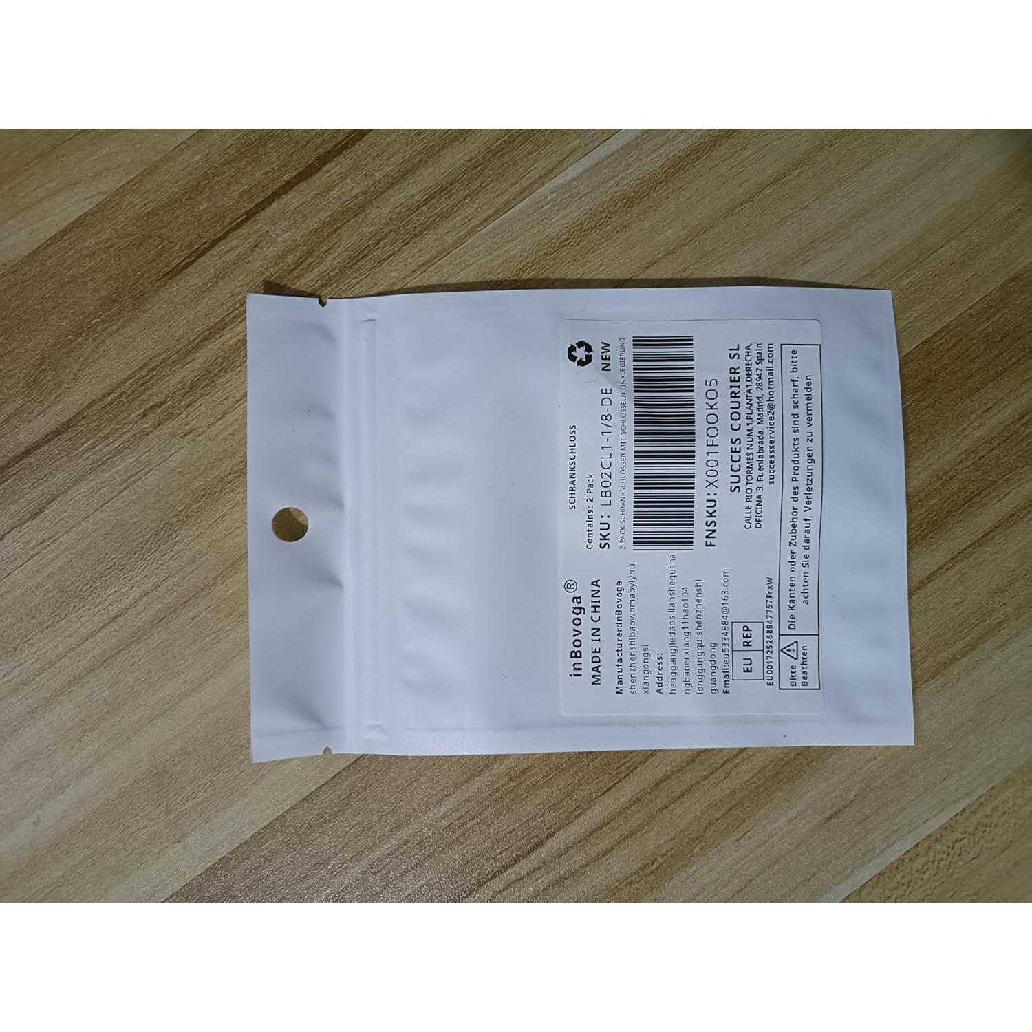 Cerraduras de Gabinete inBovoga 2 Pcs 30 mm con Llave Igual