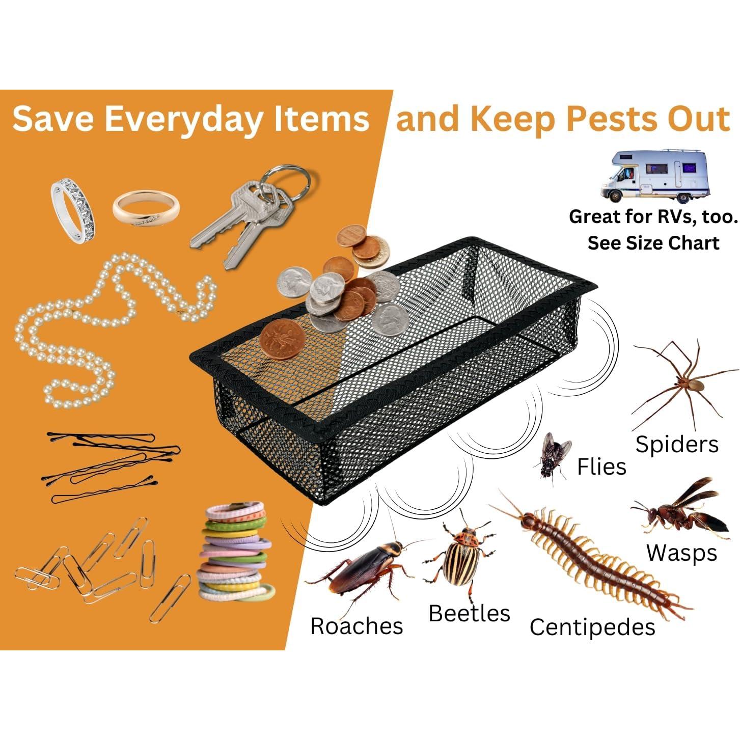 SEAL360 Malla de Ventilación de Piso 2x10" Negra - Paquete de 3