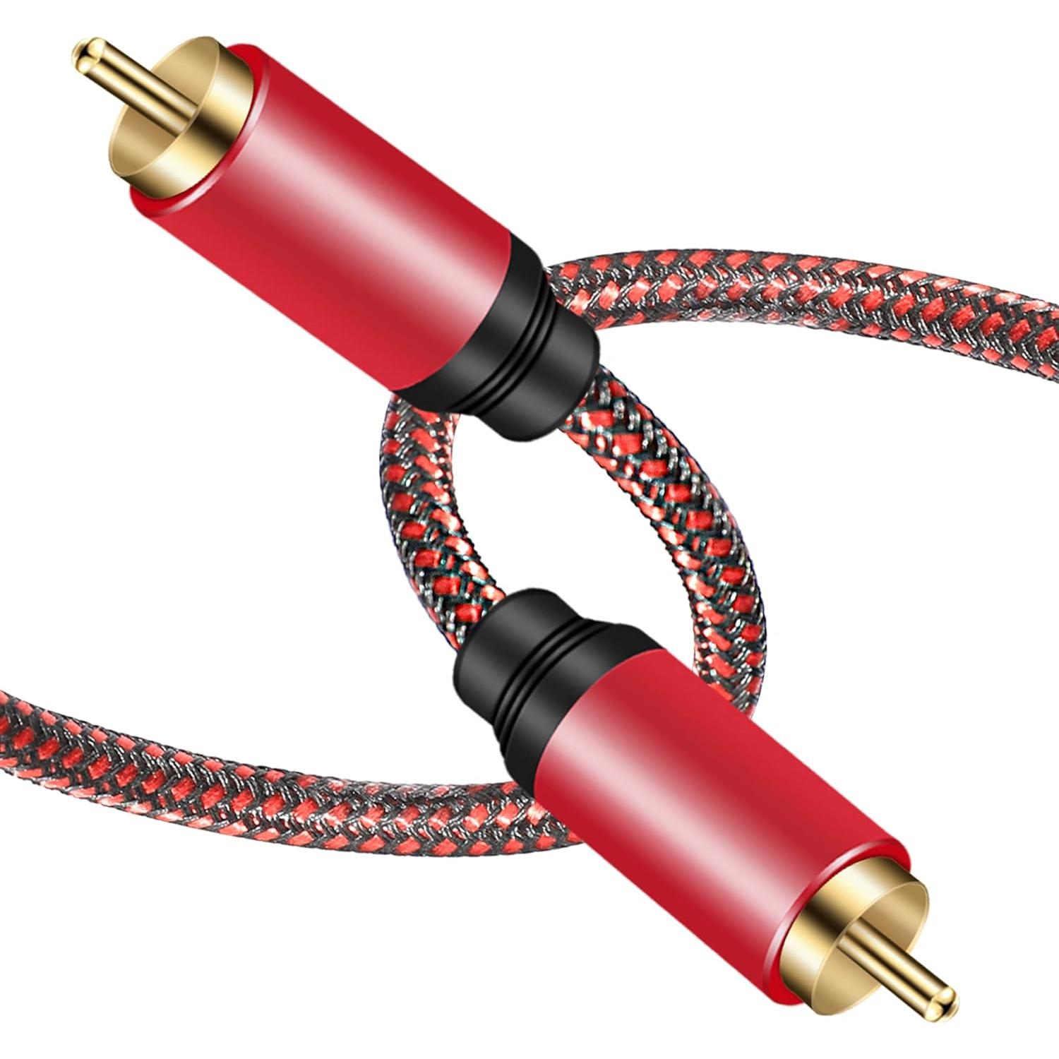 Cable de Audio Coaxial Digital Tiierzon 0.91m RCA Macho a Macho