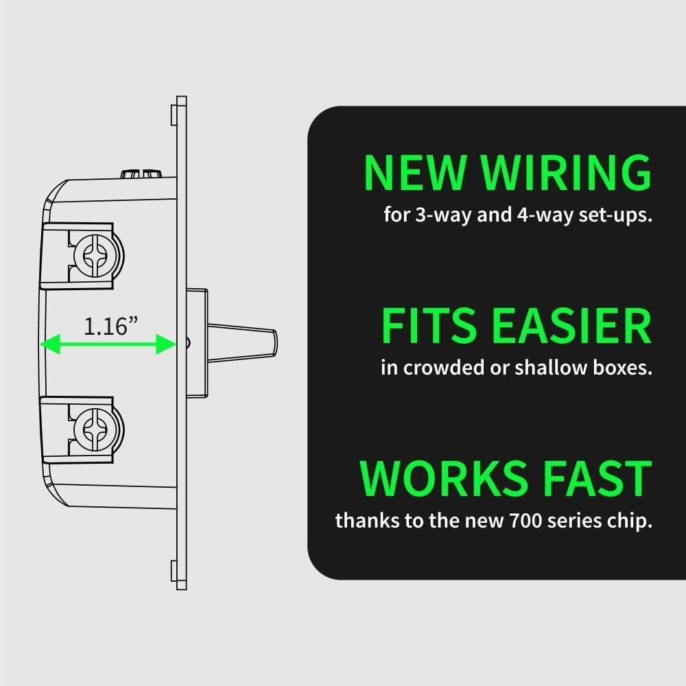 Regulador Z-Wave Zooz ZEN74 800LR Blanco 3-Way Dimmer