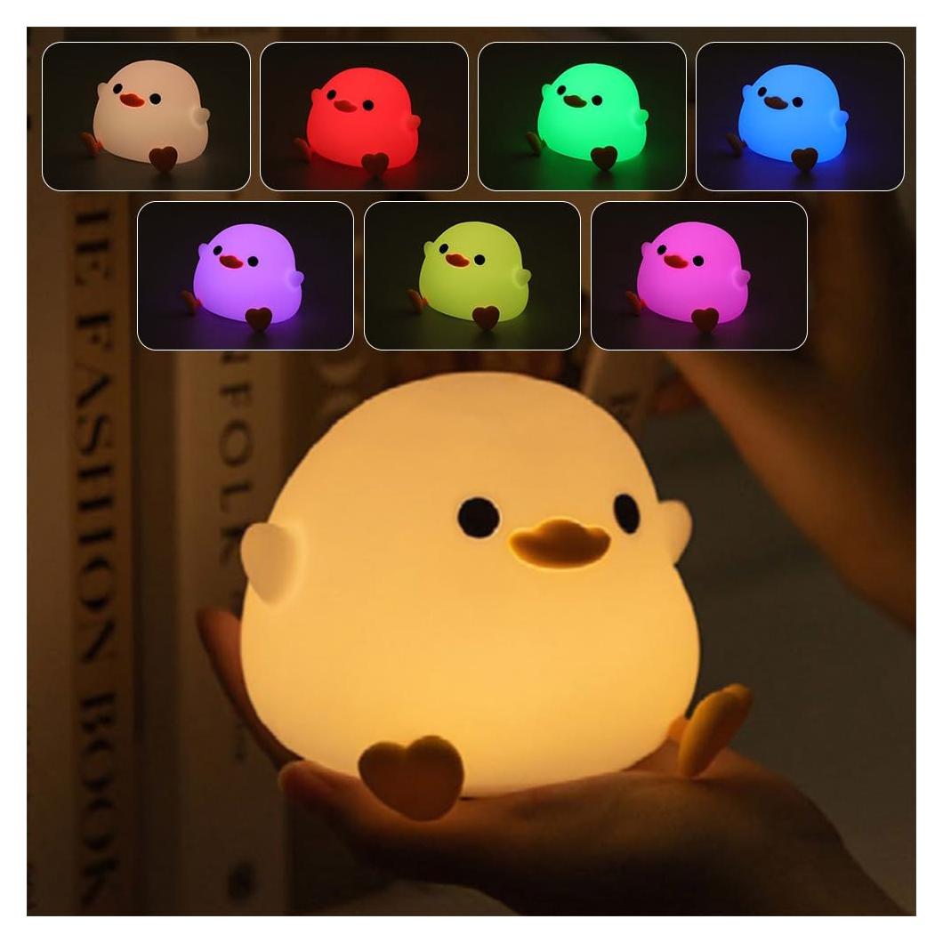 Luz Nocturna DoDo Pato LED Silicona Regulable USB-C 3000K