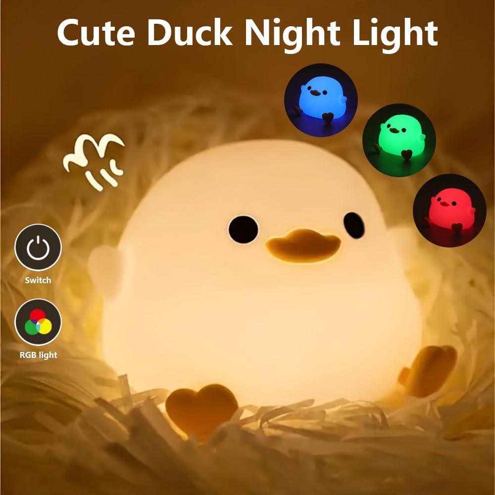Luz Nocturna DoDo Pato LED Silicona Regulable USB-C 3000K