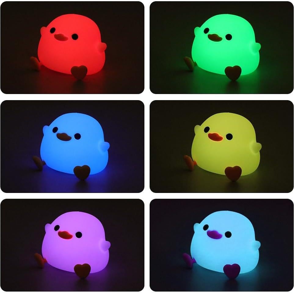 Luz Nocturna DoDo Pato LED Silicona Regulable USB-C 3000K