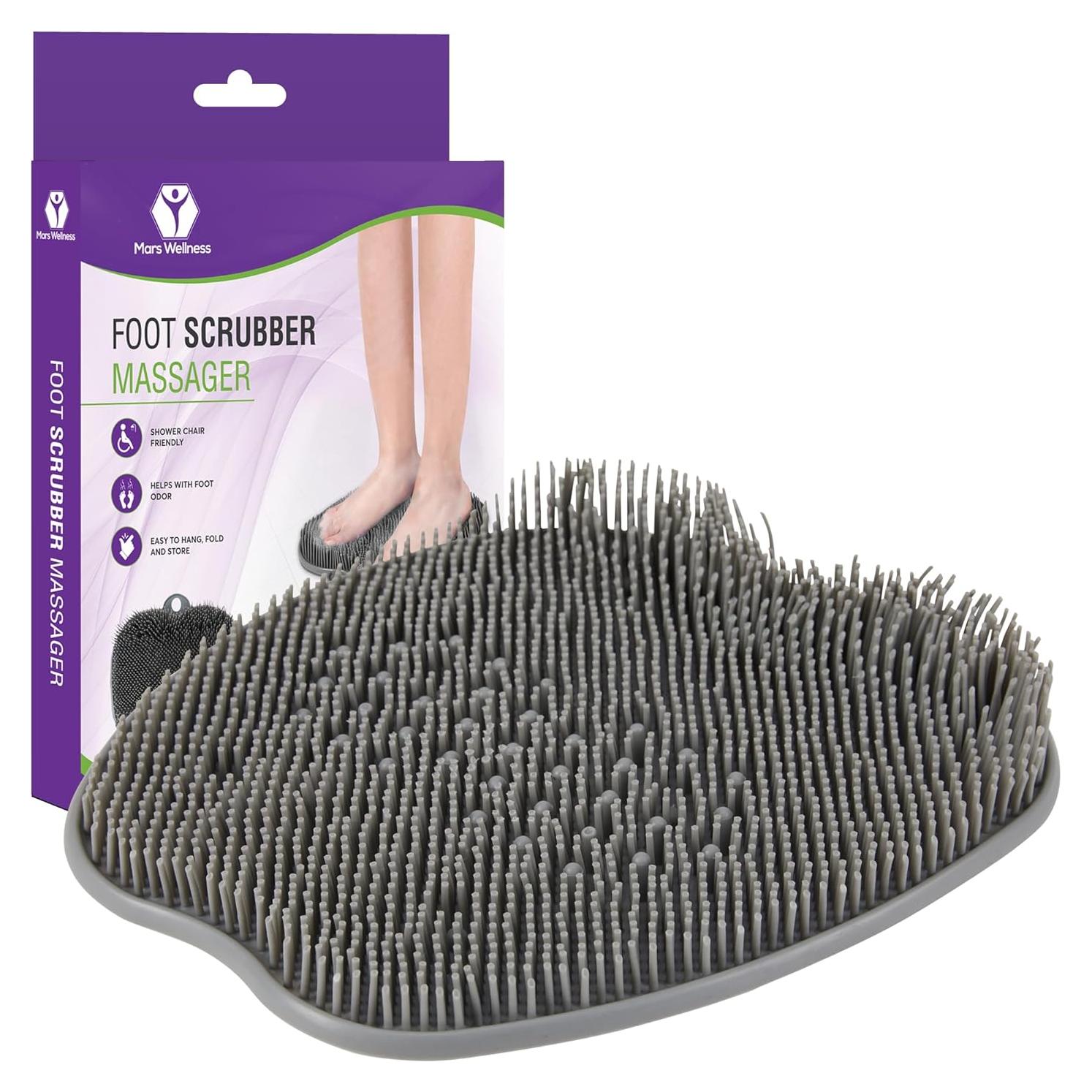 Exfoliador y Masajeador de Pies Mars Wellness Gris 30x27.4cm