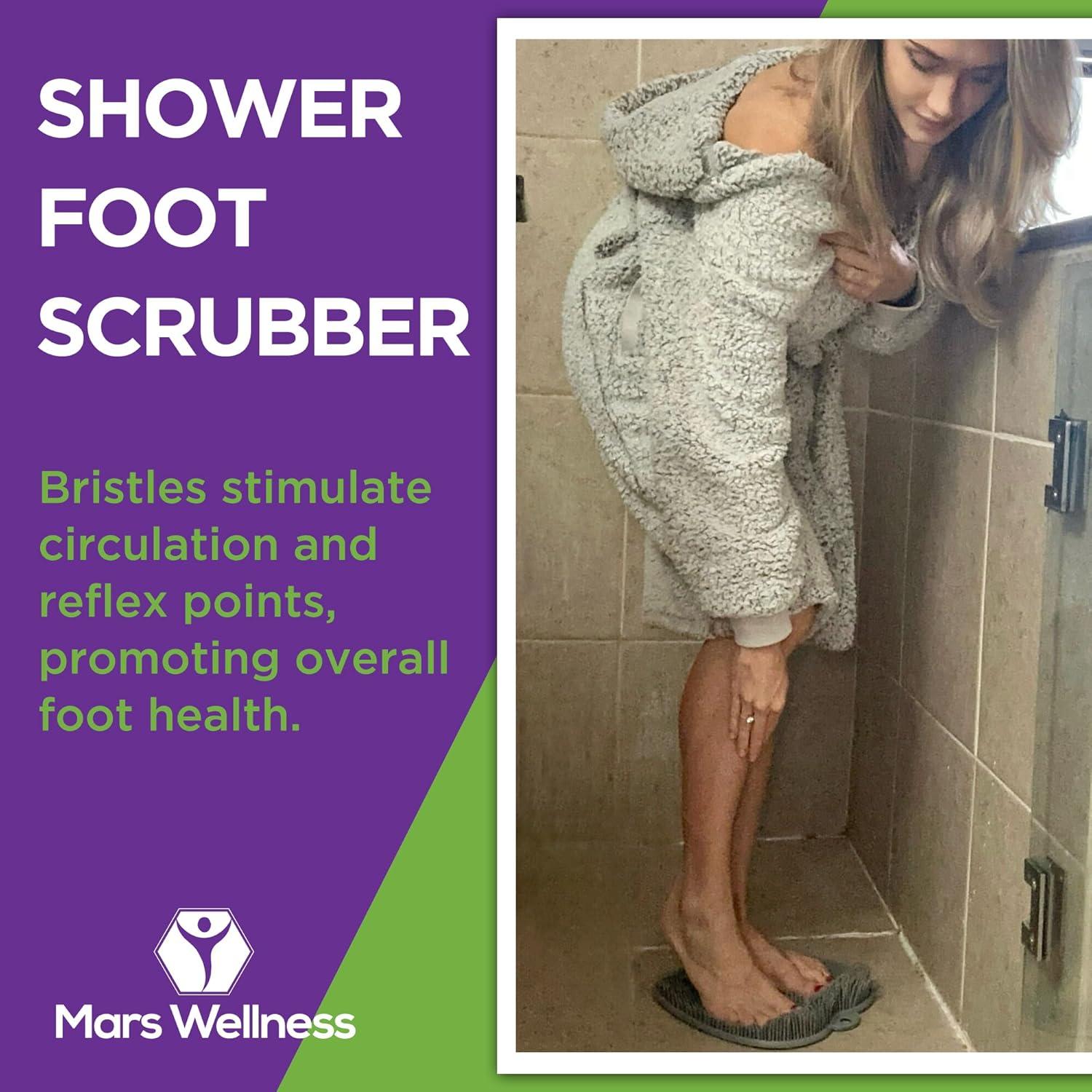 Exfoliador y Masajeador de Pies Mars Wellness Gris 30x27.4cm