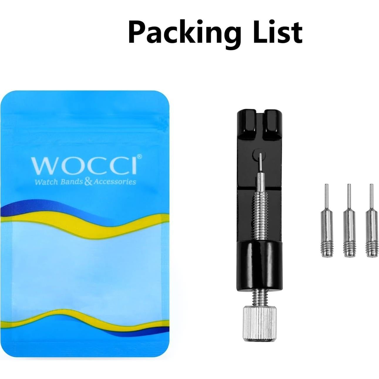 Herramienta de Remoción de Correa de Reloj WOCCI Negra