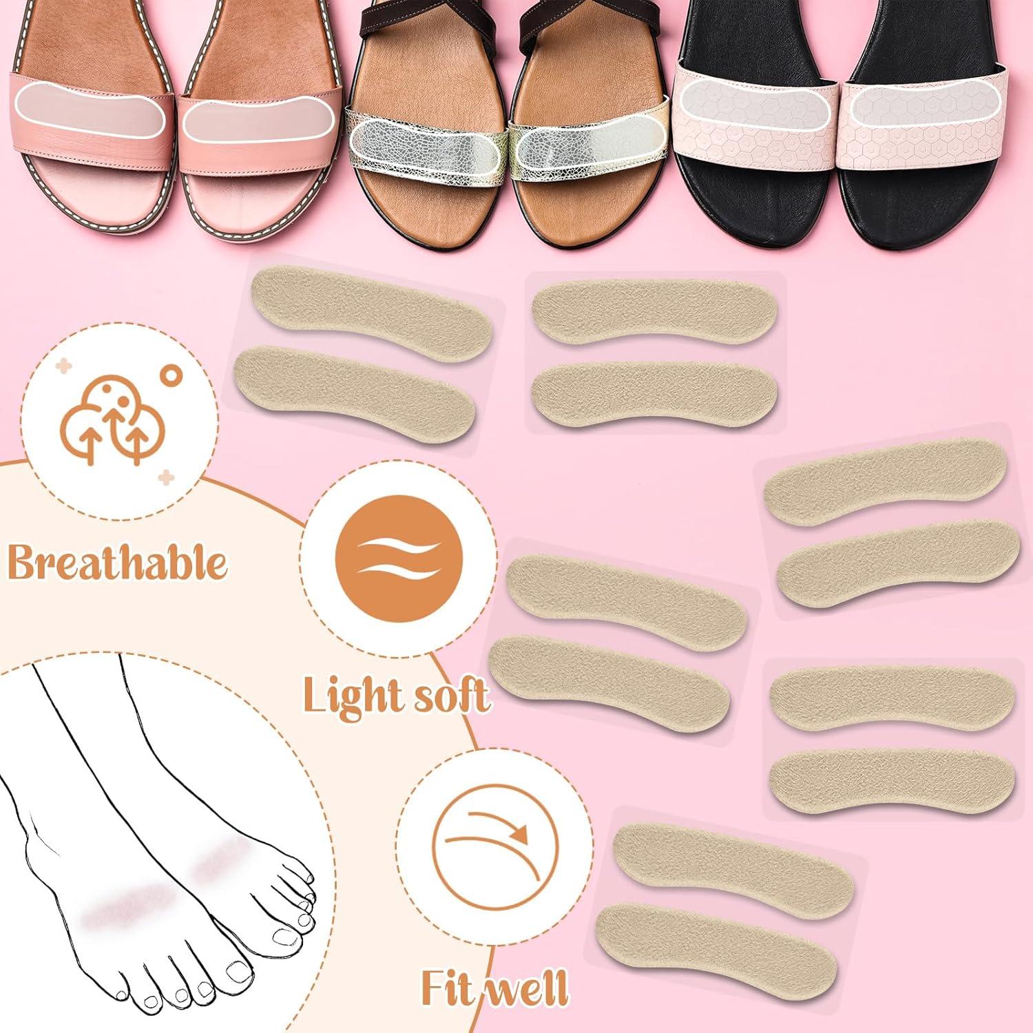 Extensor de Correa de Sandalia Cutecrop 6 Pares Beige Antideslizante