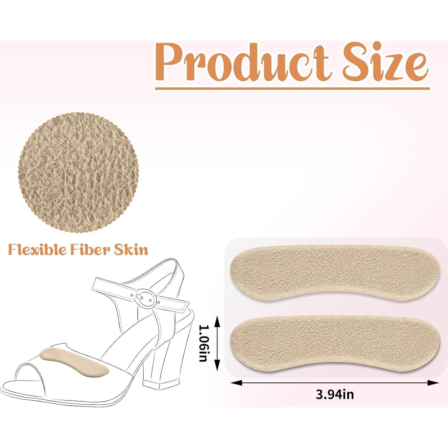 Extensor de Correa de Sandalia Cutecrop 6 Pares Beige Antideslizante