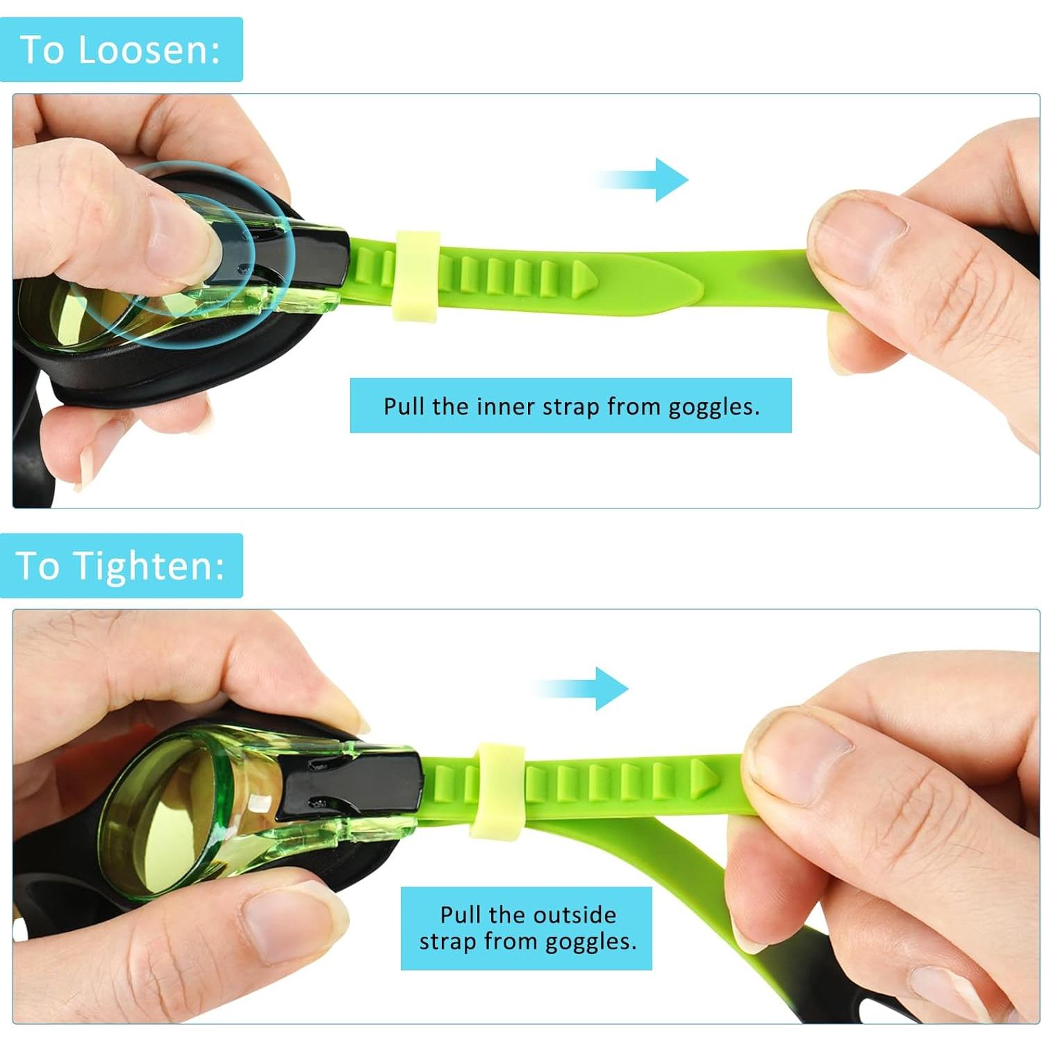 Gafas de Natación Starweh Kids, 2 Paquetes Antiempañantes