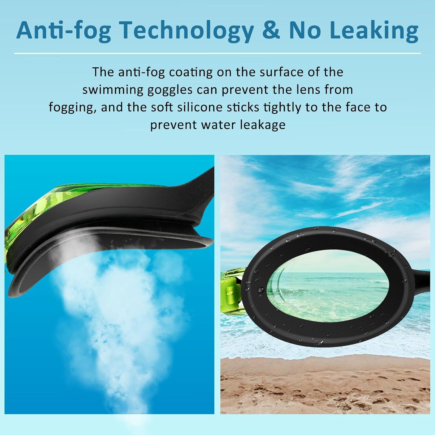 Gafas de Natación Starweh Kids, 2 Paquetes Antiempañantes