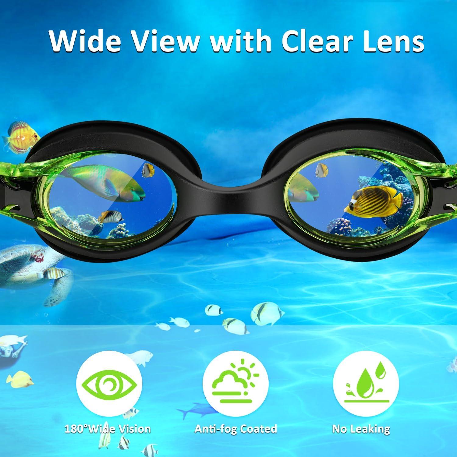 Gafas de Natación Starweh Kids, 2 Paquetes Antiempañantes