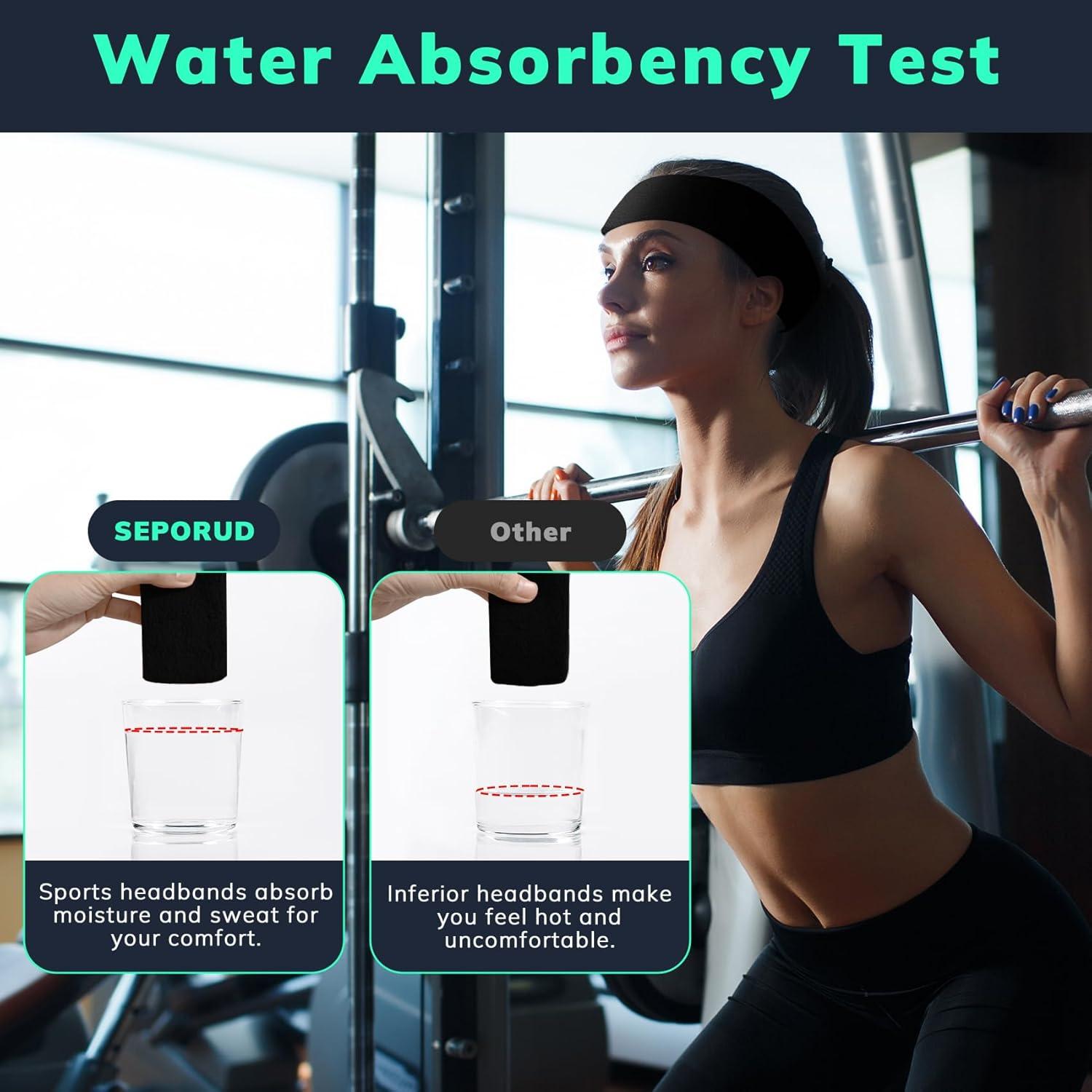 Cinta deportiva para la cabeza SEPORUD - 12 piezas absorbentes