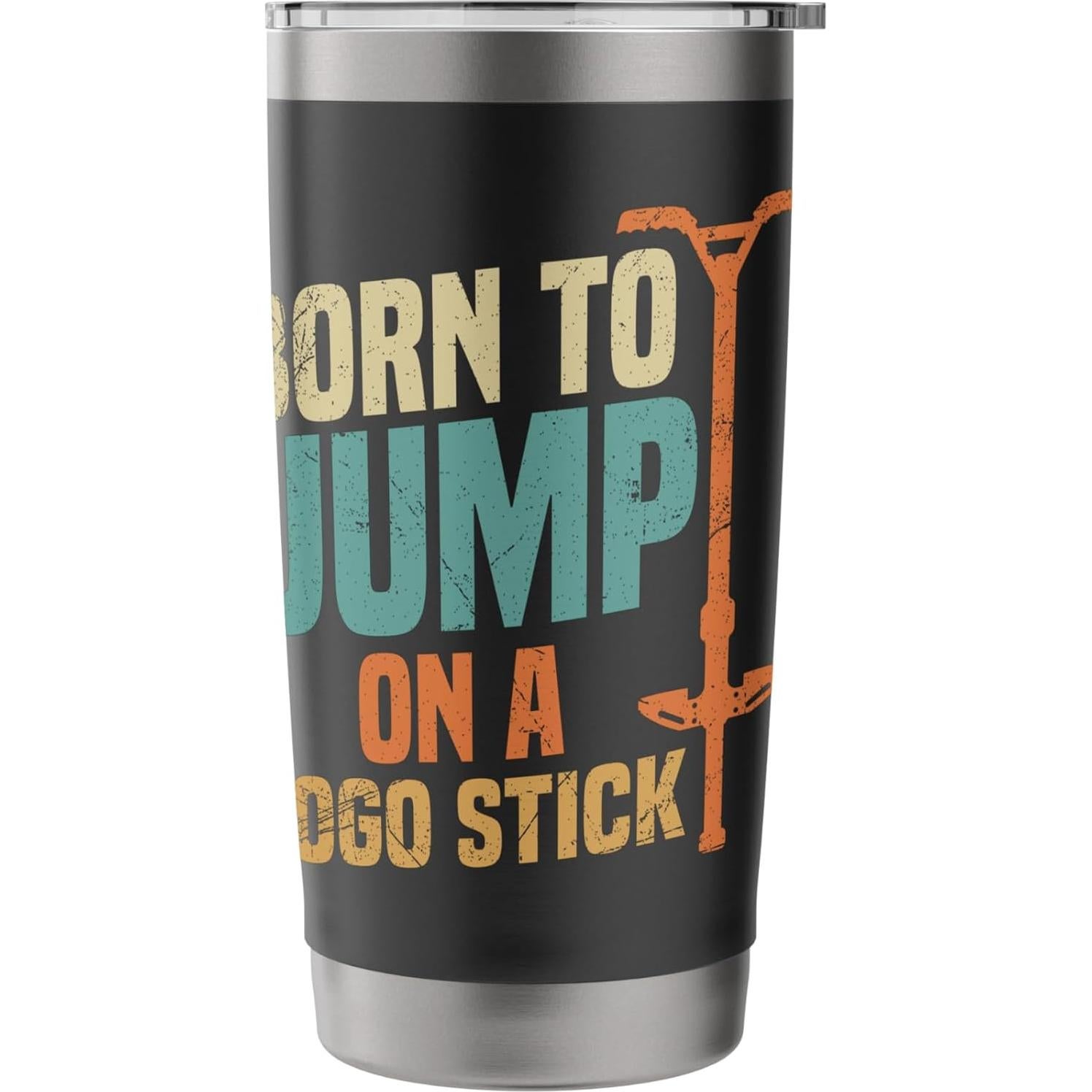 Vaso aislado de acero inoxidable 20 oz Negro - Palo de Pogo