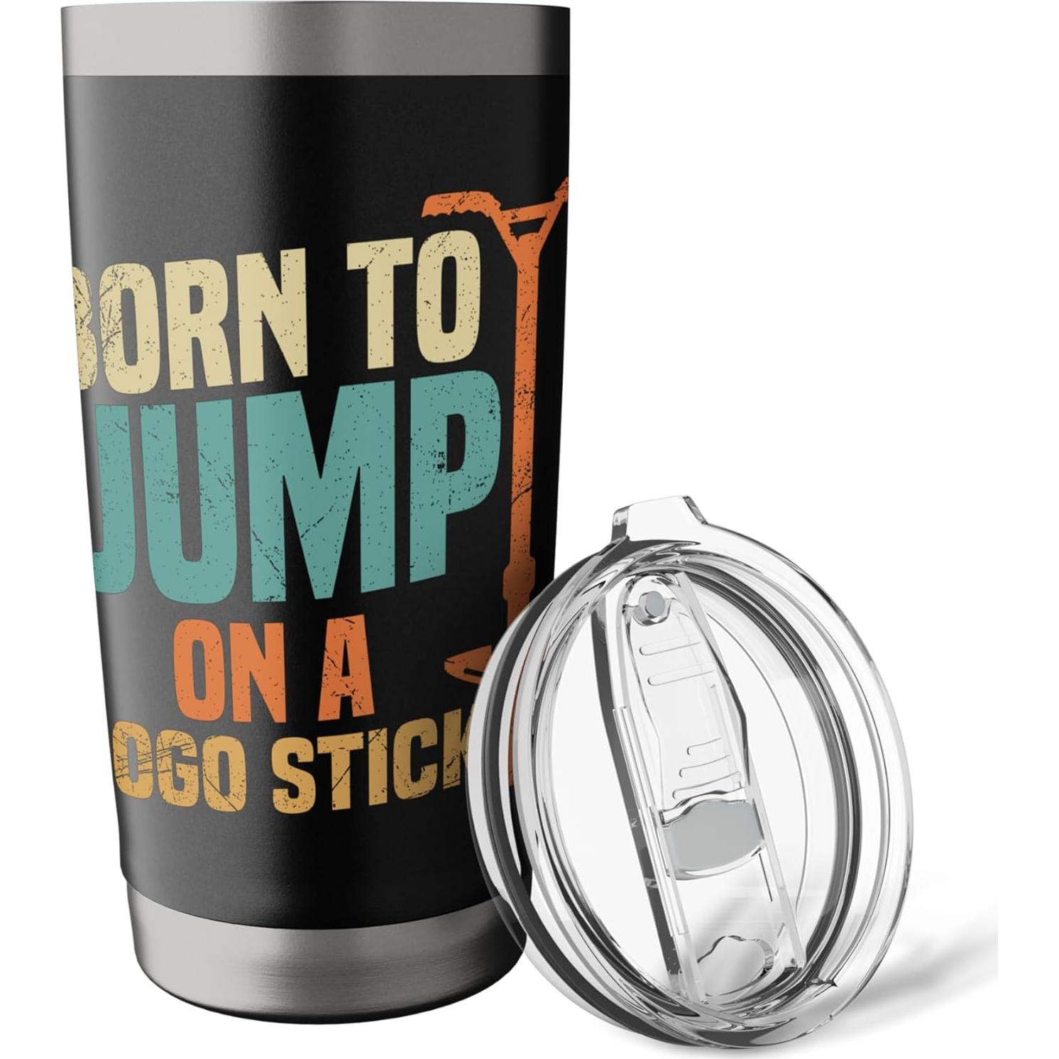 Vaso aislado de acero inoxidable 20 oz Negro - Palo de Pogo