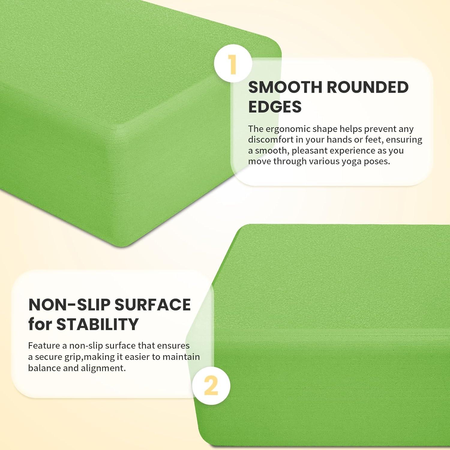 Bloques de Yoga H.J. Immbir - 2 Piezas EVA Antideslizantes