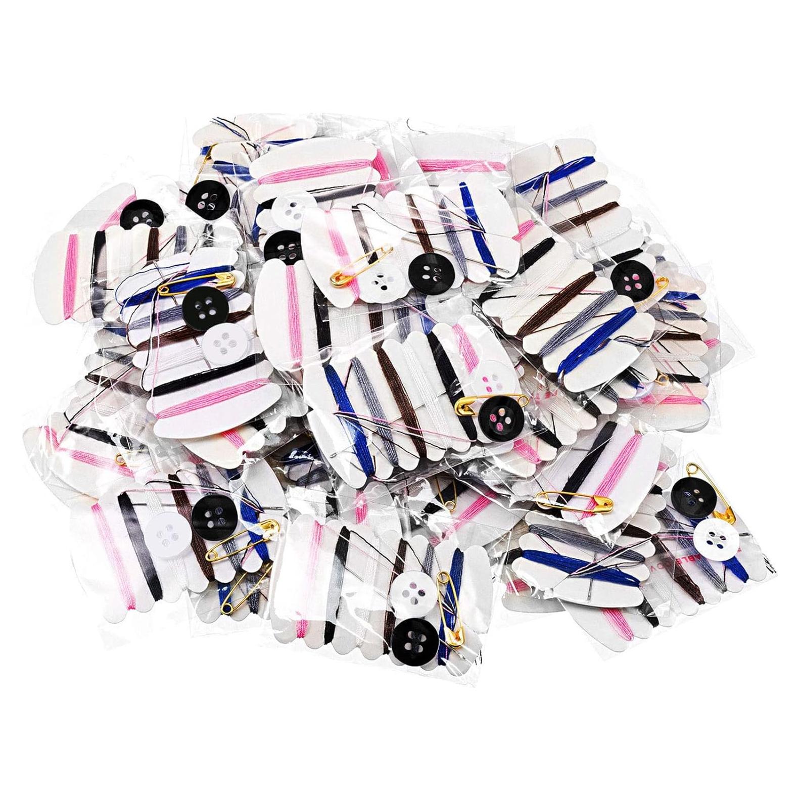 Kit de Costura de Viaje Tatuo - 100 Juegos con Agujas y Hilos