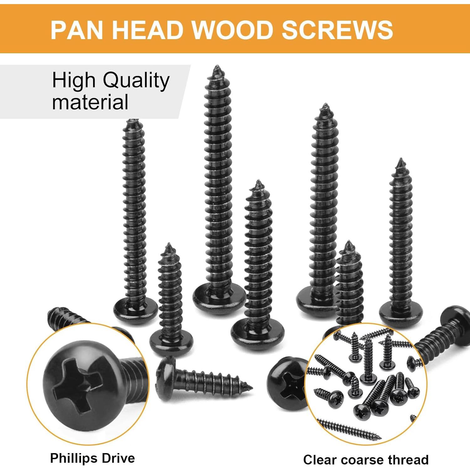 Kit de Tornillos de Acero Inoxidable VIGRUE 410 Pcs Cabeza Pan