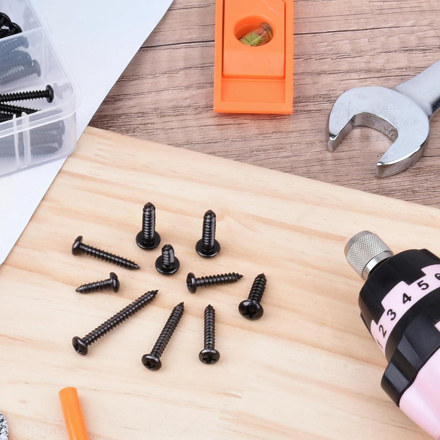 Kit de Tornillos de Acero Inoxidable VIGRUE 410 Pcs Cabeza Pan