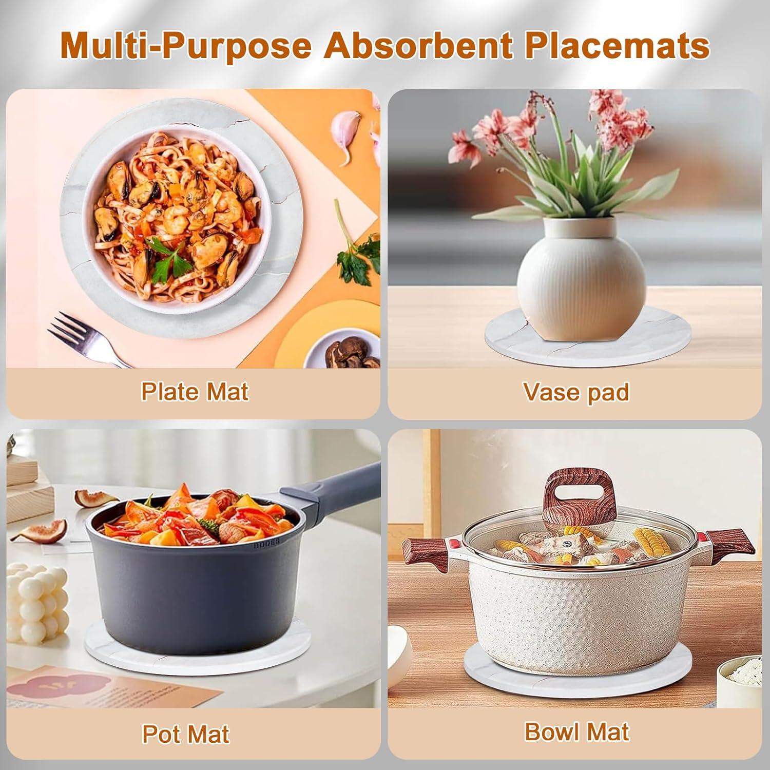 Juego de 3 Trivetes de Cerámica Furwarmy 7'' Antideslizantes