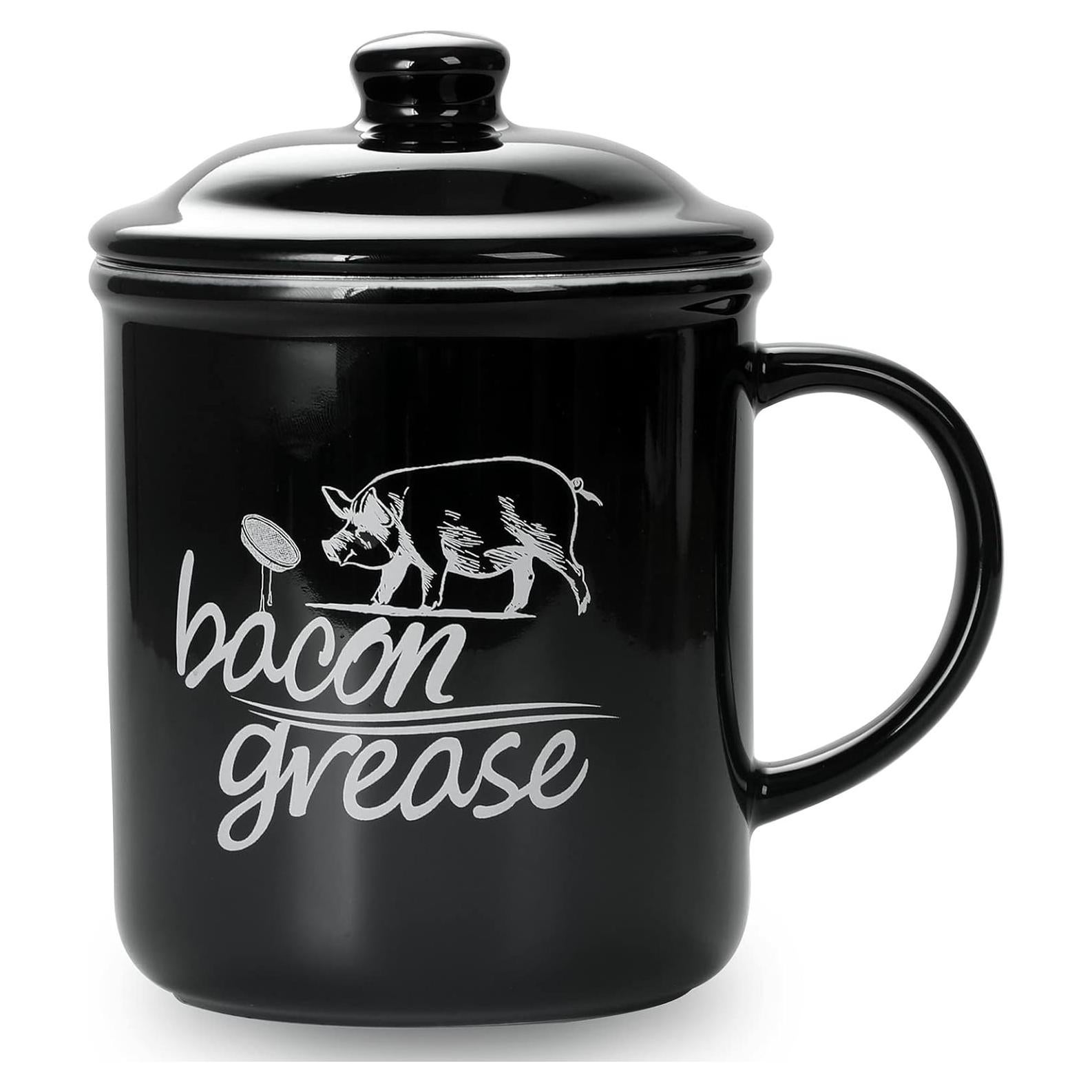 Contenedor de Grasa Cerámica ONTUBE con Colador 16.36 cm