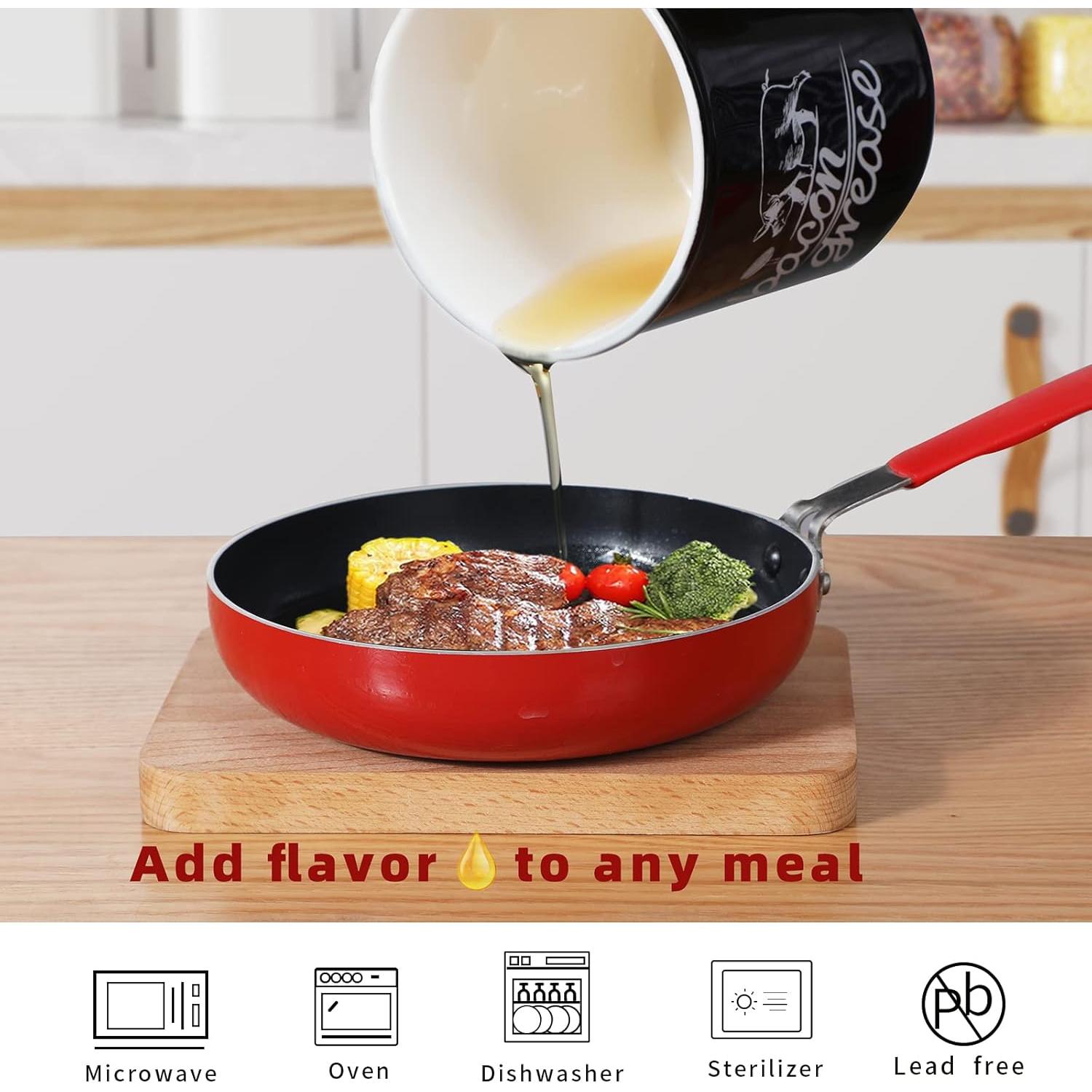 Contenedor de Grasa Cerámica ONTUBE con Colador 16.36 cm