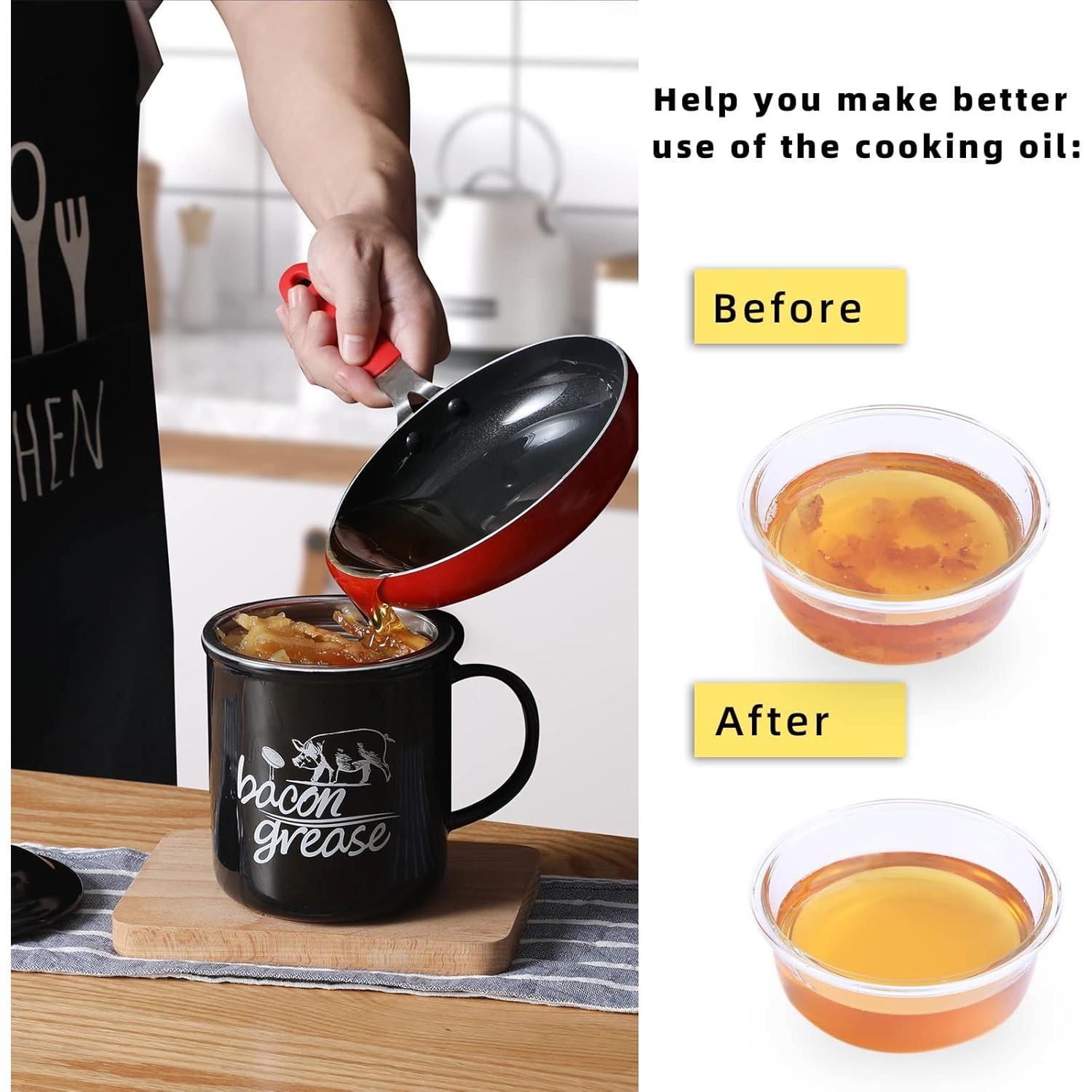 Contenedor de Grasa Cerámica ONTUBE con Colador 16.36 cm