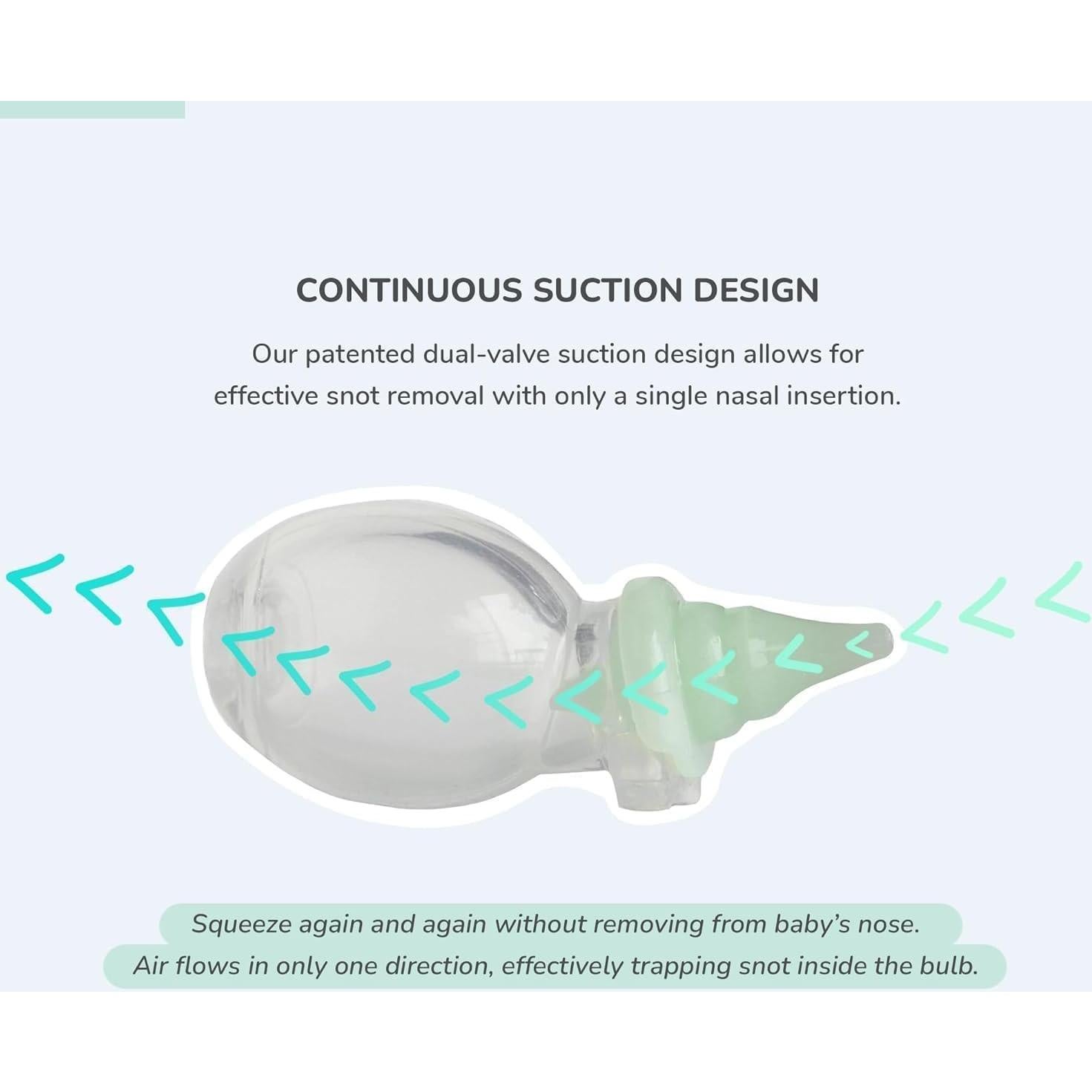 Aspirador Nasal Dr. Rose para Bebé Doble Succión - 2 Unidades