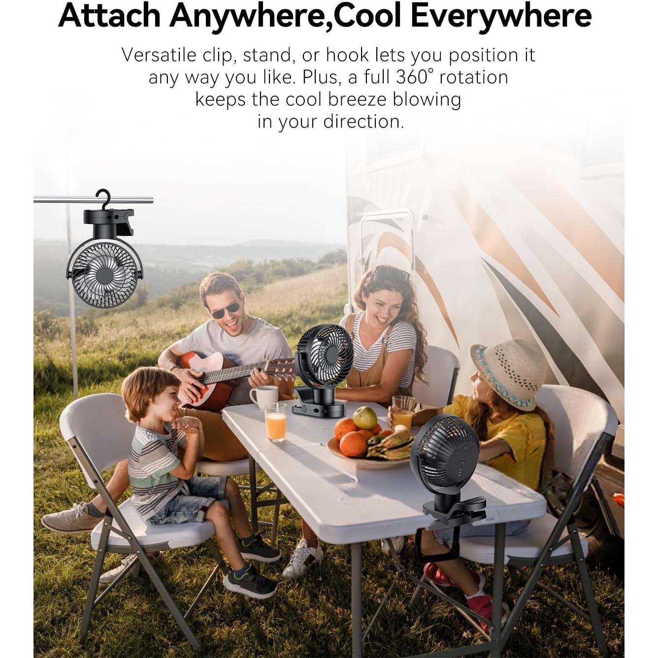 Ventilador Portátil Recargable Dainlin C6 PLUS 10000mAh Oscilante