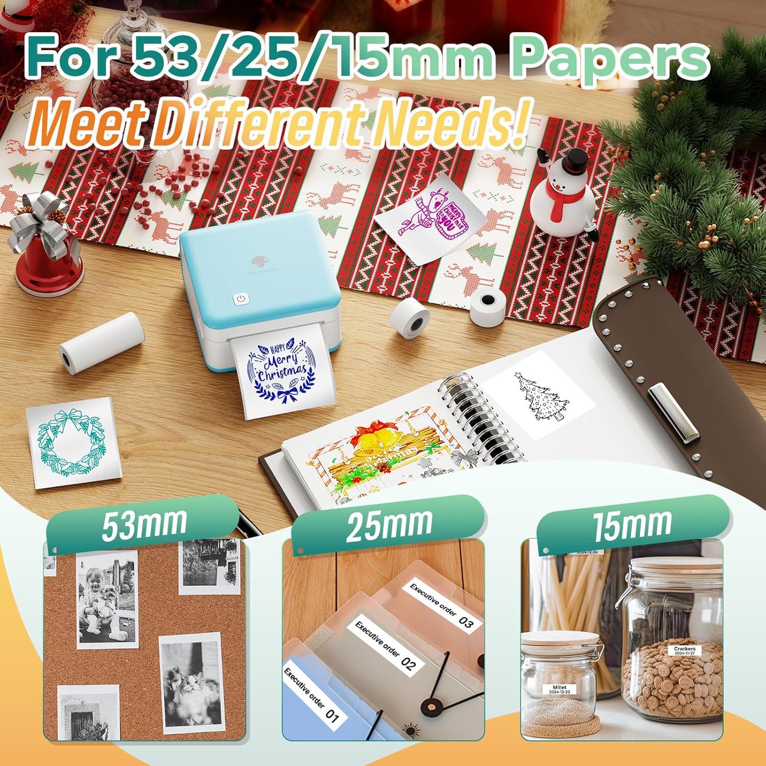 Impresora de Etiquetas Phomemo M02 Pro Térmica Bluetooth Cian