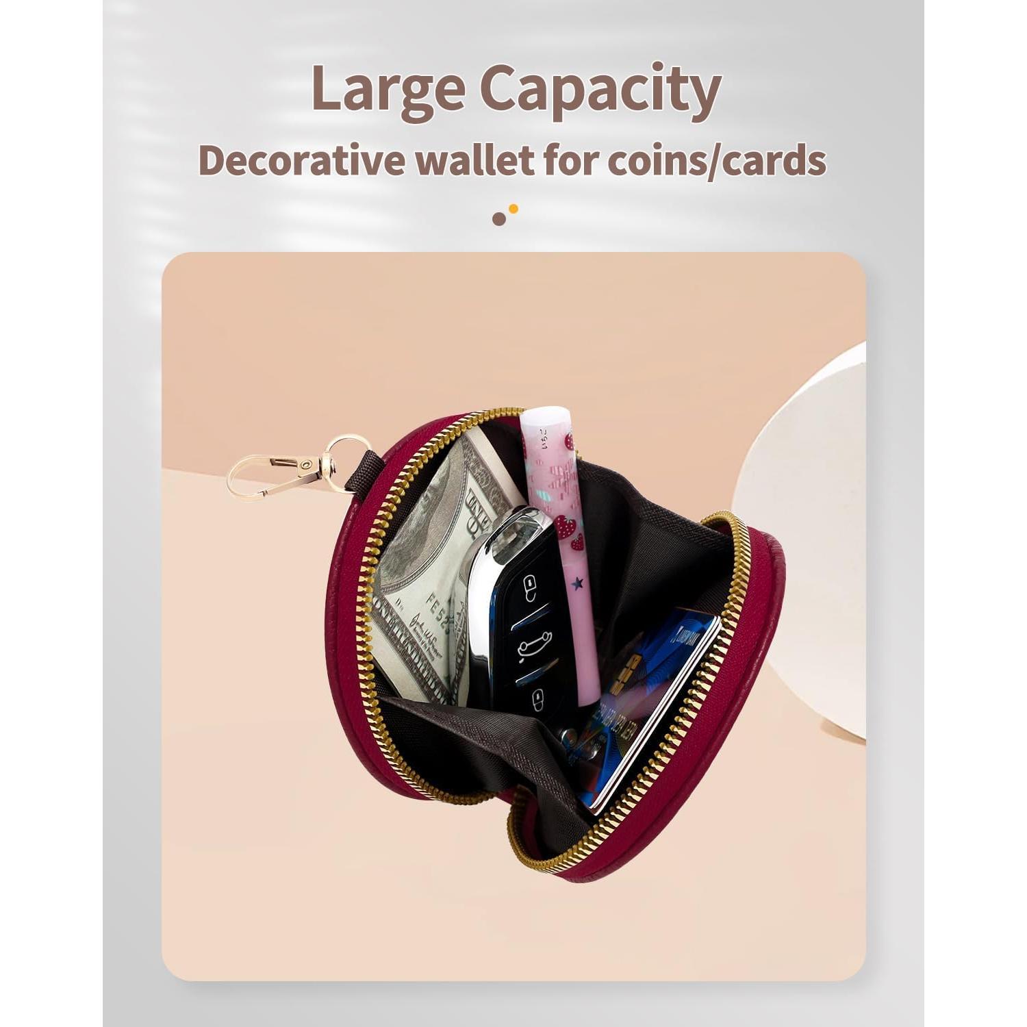 Monedero Pequeño SENCCO Vintage Negro con Llavero