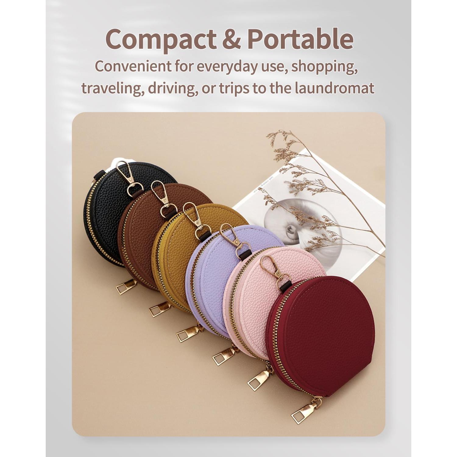 Monedero Pequeño SENCCO Vintage Negro con Llavero