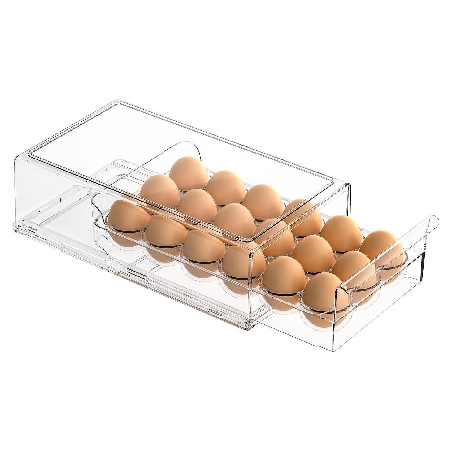 Organizador de Refrigerador Ettori para 18 Huevos Apilable