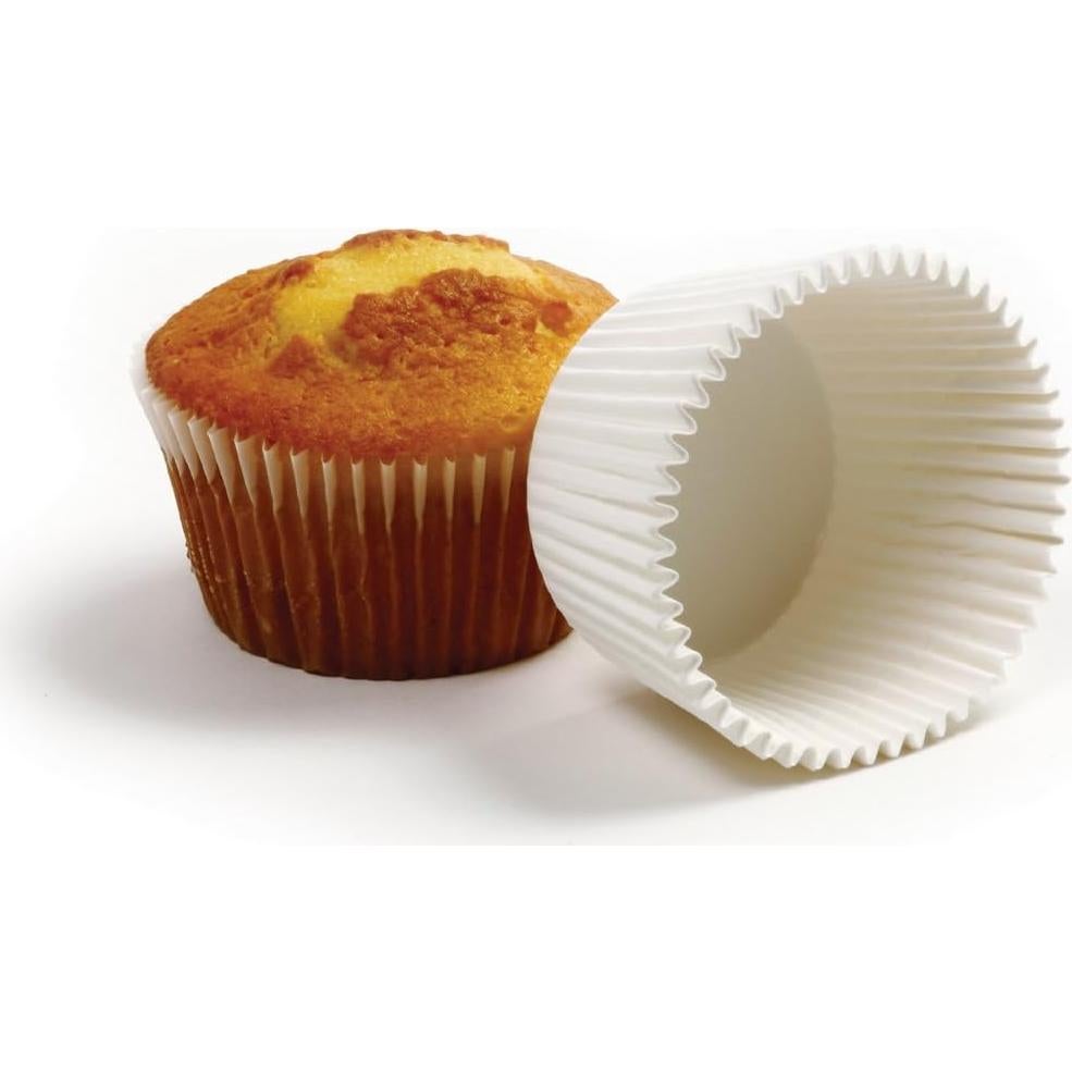 Tazas para Muffin Gigantes Norpro, Paquete de 500, Blanco
