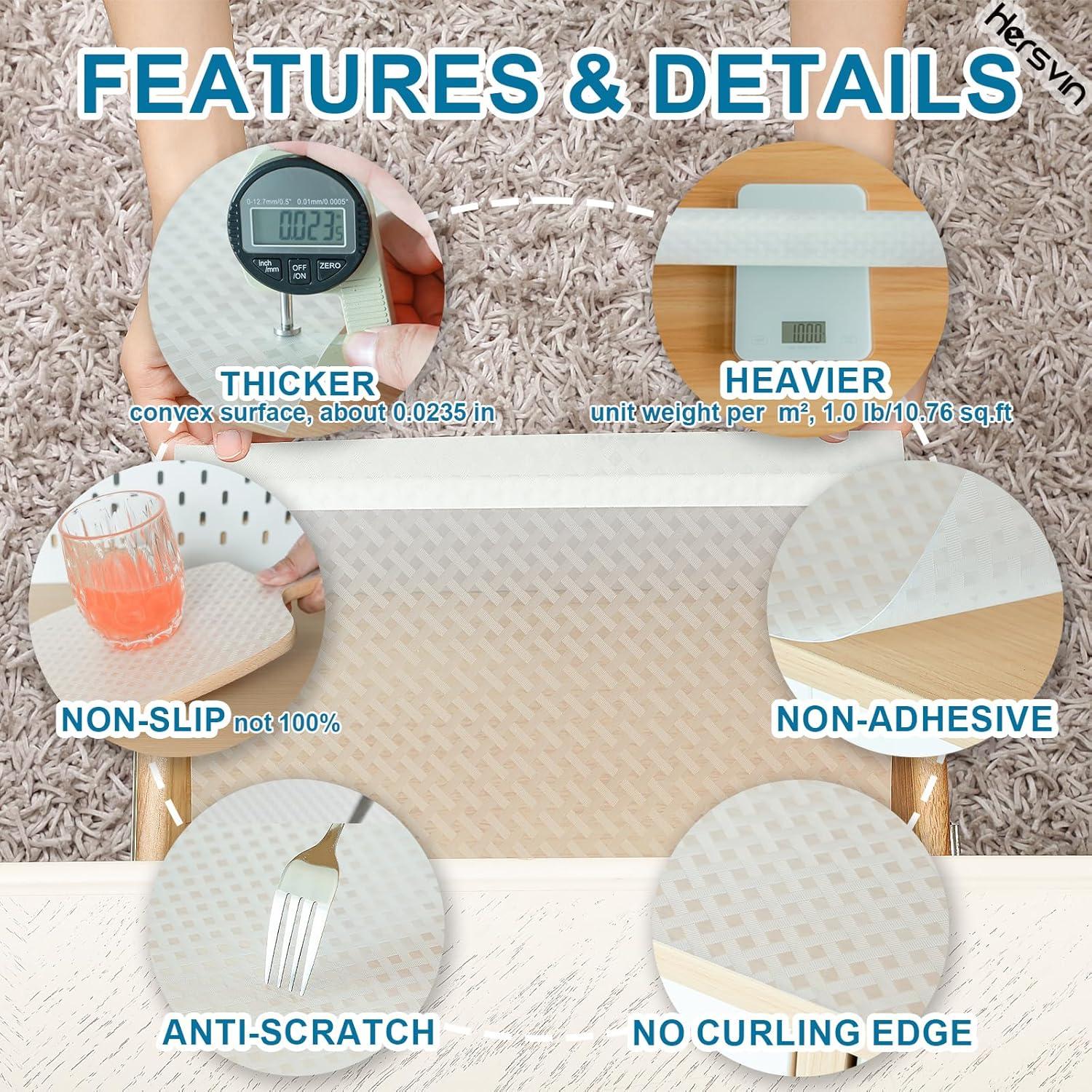 Forros de Estantería Hersvin 25.4x609.6 cm EVA Antideslizante