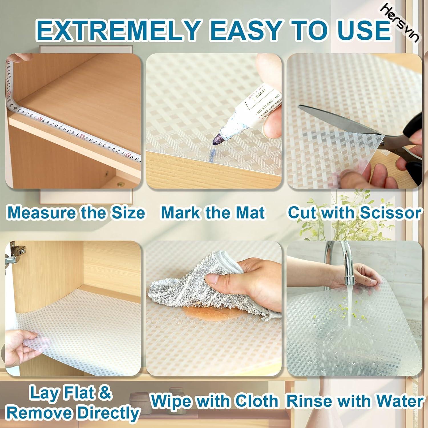 Forros de Estantería Hersvin 25.4x609.6 cm EVA Antideslizante