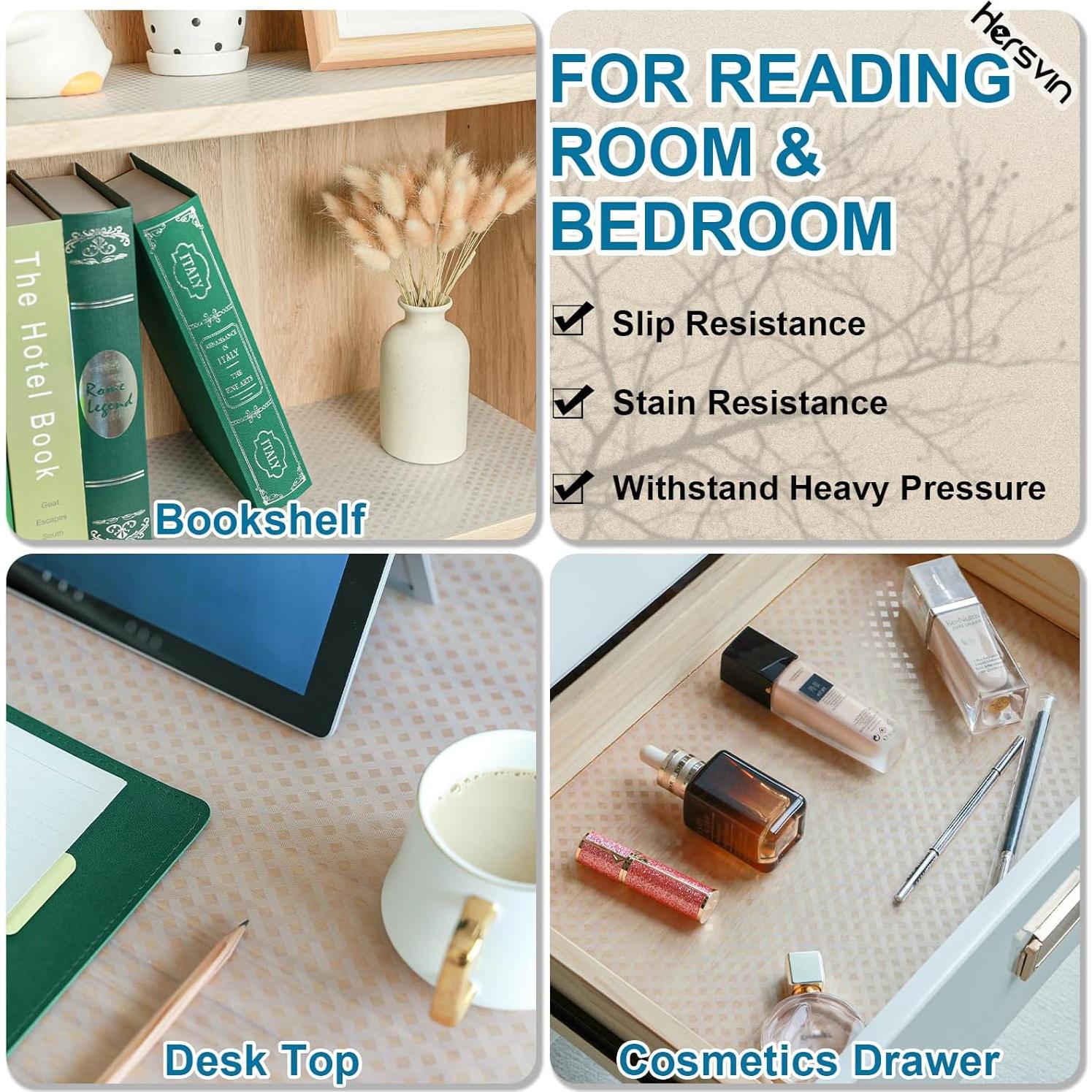 Forros de Estantería Hersvin 25.4x609.6 cm EVA Antideslizante