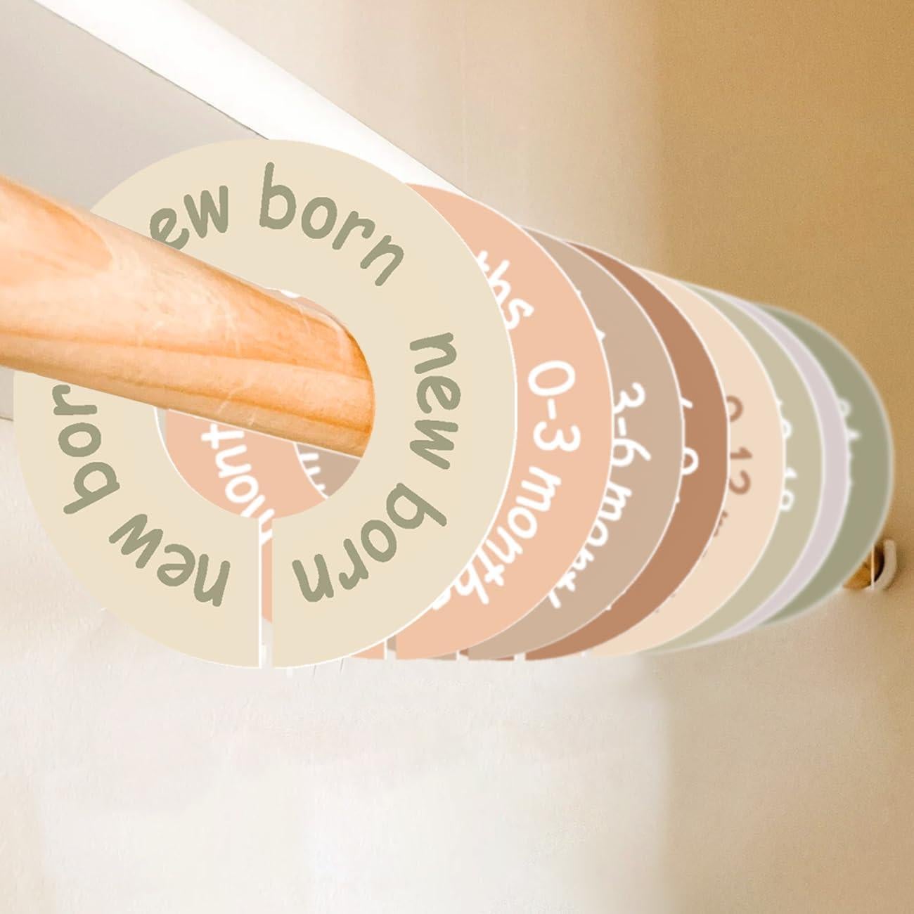 Divisores de Armario para Bebés Cephira - Tono Tierra, Ajustables