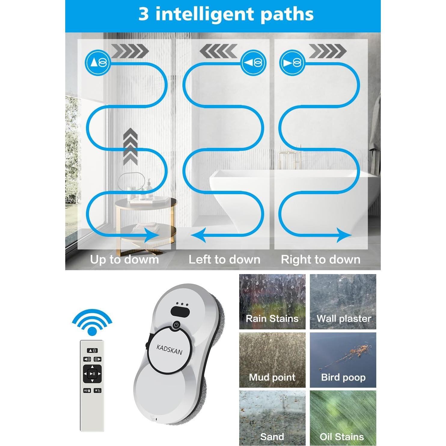 Robot Limpiador de Ventanas KADSKAN HCR-10 5600Pa Automático