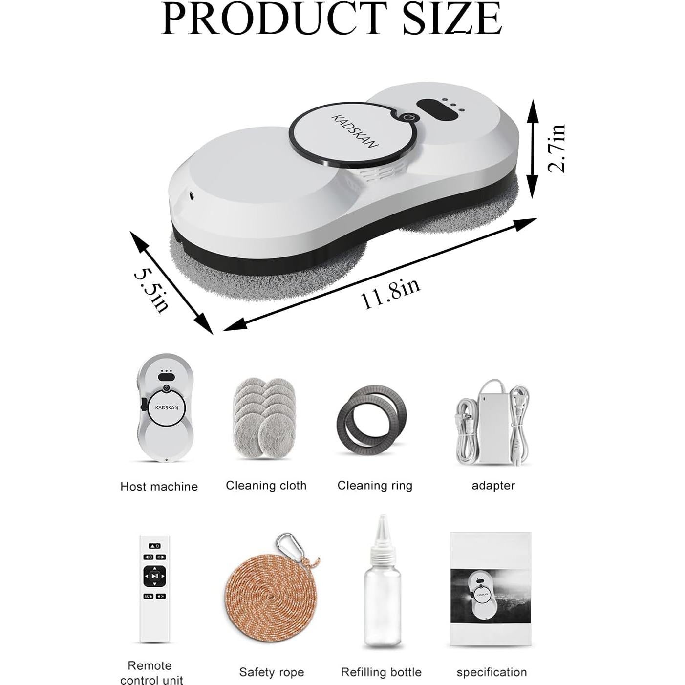 Robot Limpiador de Ventanas KADSKAN HCR-10 5600Pa Automático