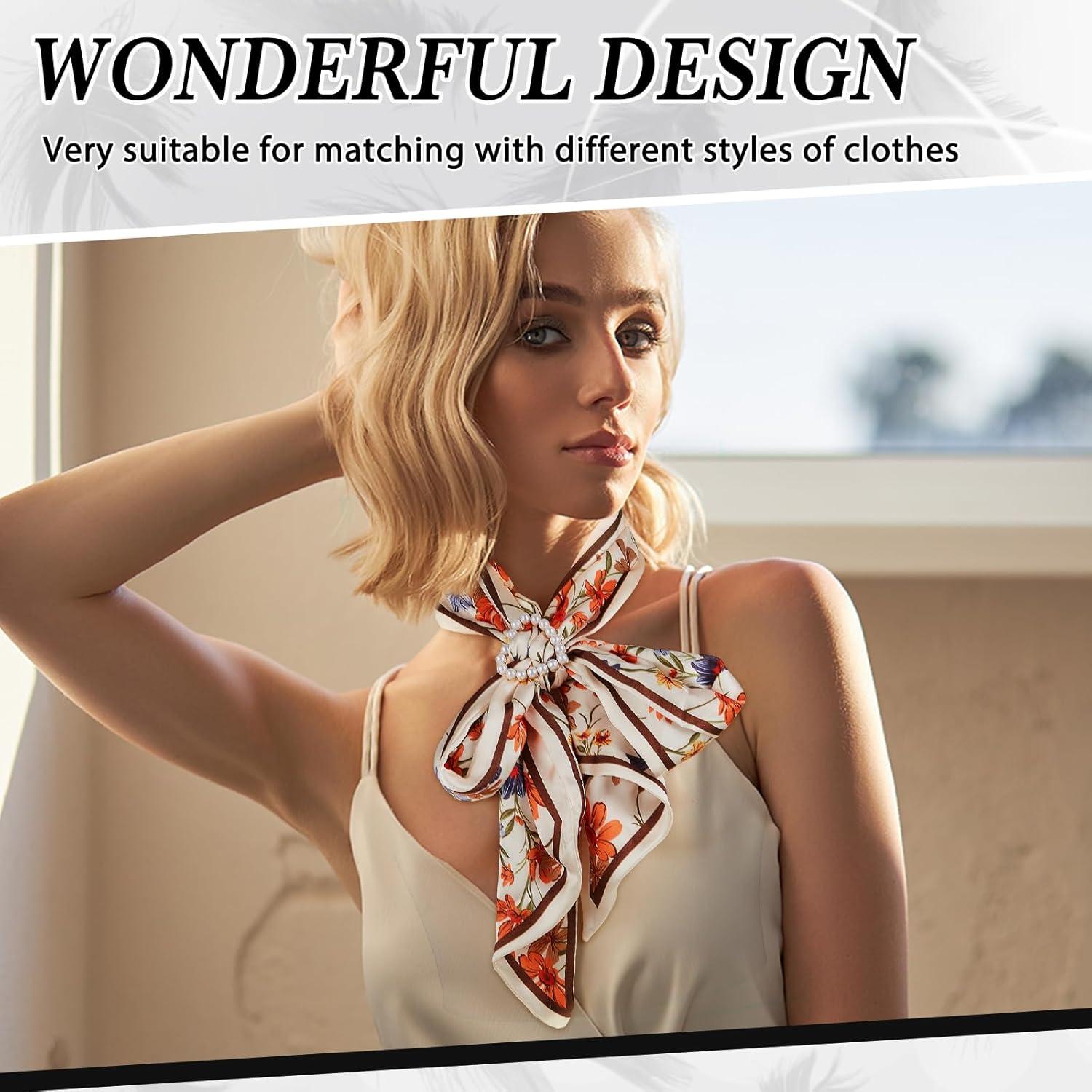 18 Clips de Bufanda Juexica para Mujeres con Rhinestone