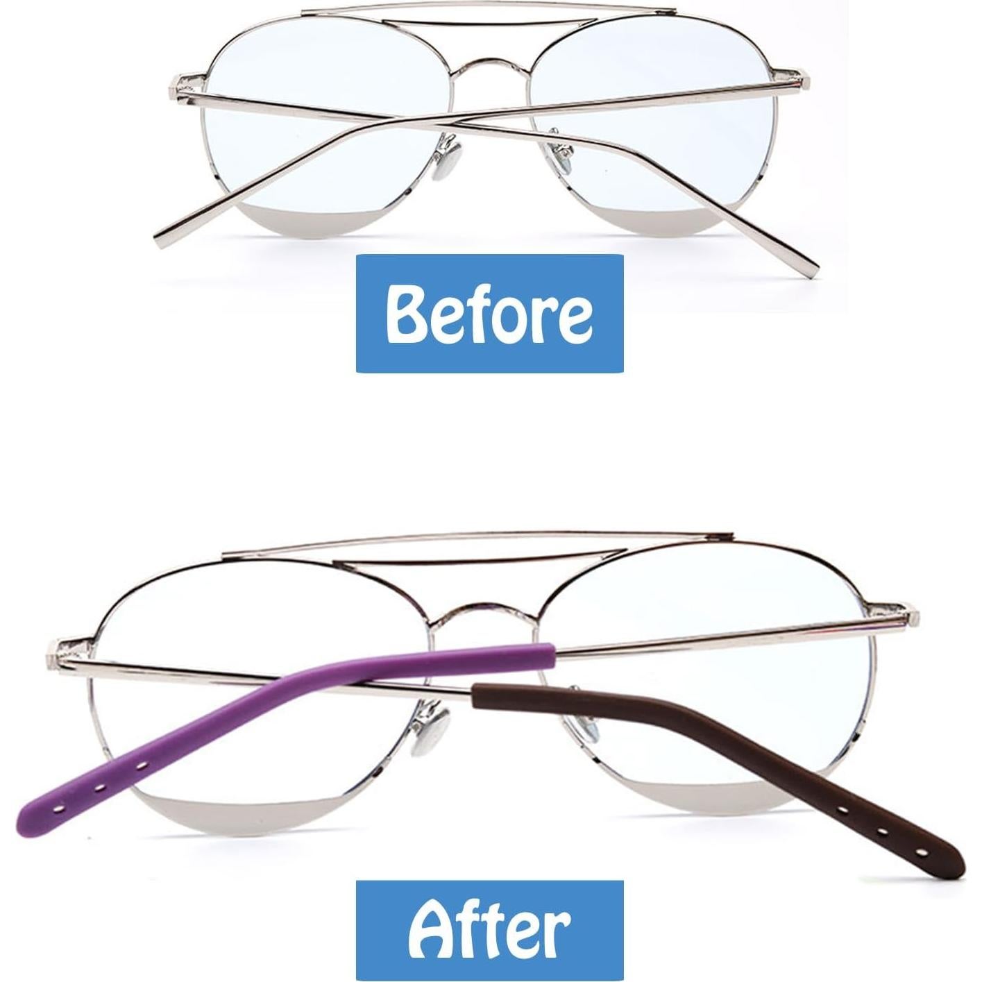 Puntas de Templo Antideslizantes Silicona OPUGIT 8 Pares