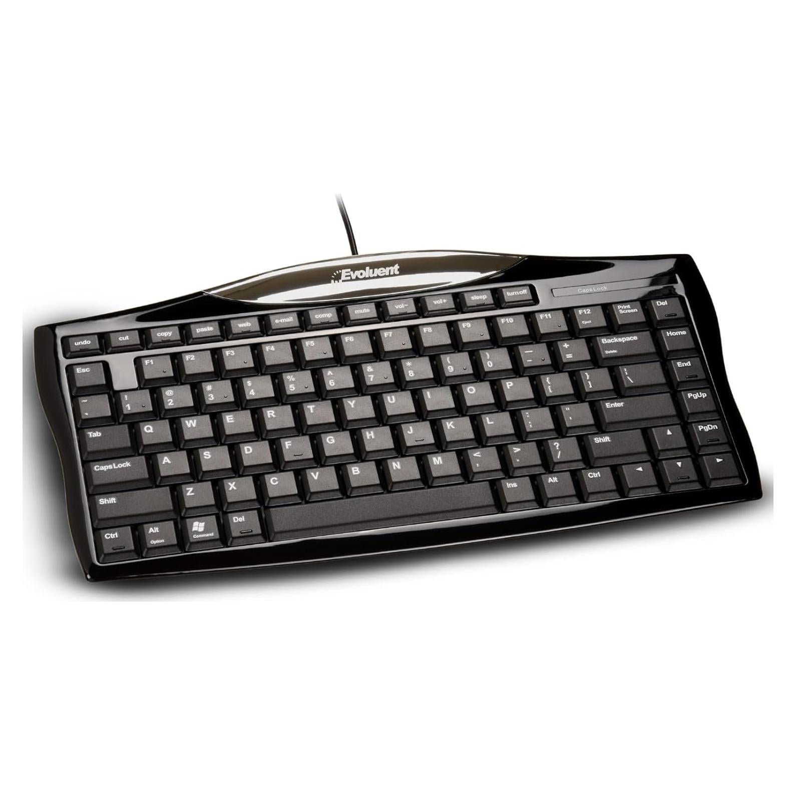 Teclado Compacto Evoluent EKB Con Cable Ergonómico 0.5kg