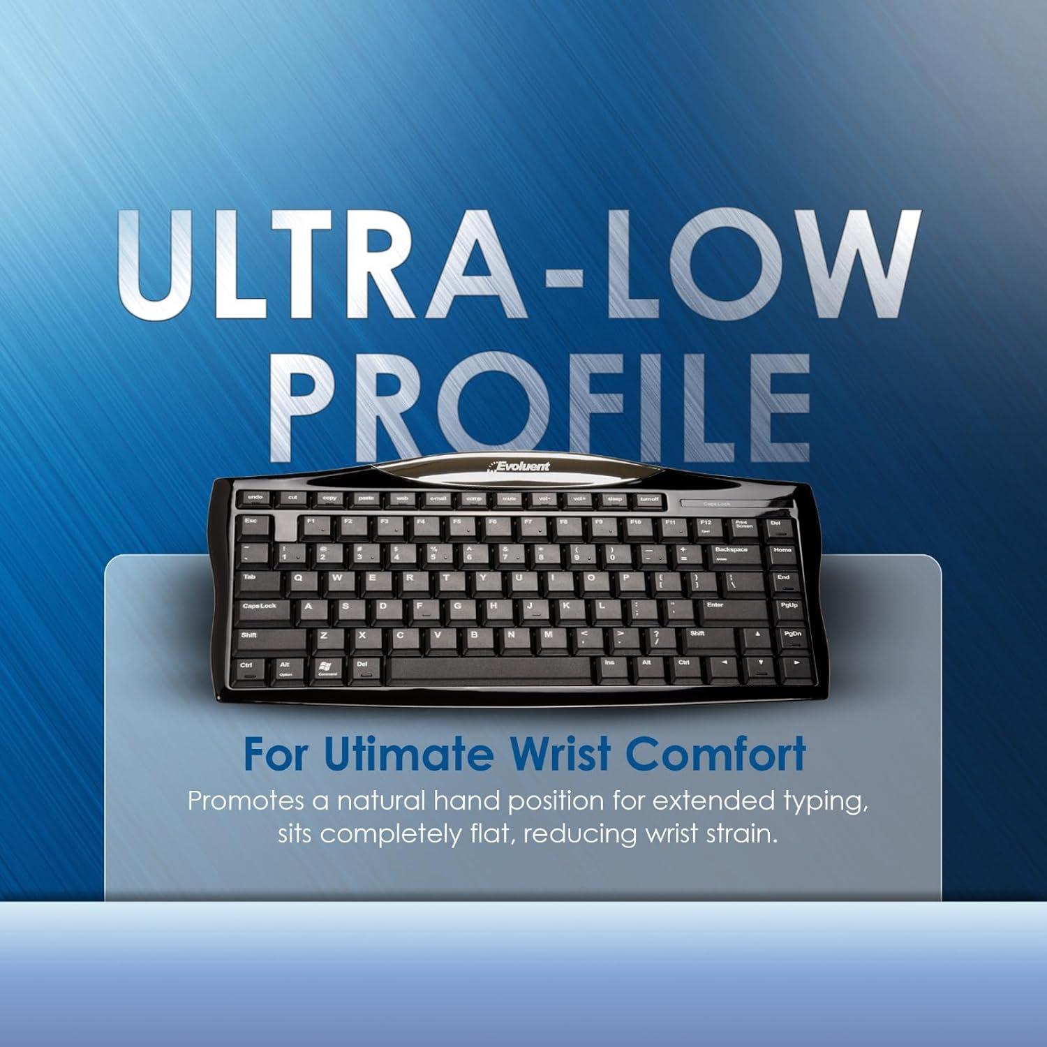 Teclado Compacto Evoluent EKB Con Cable Ergonómico 0.5kg