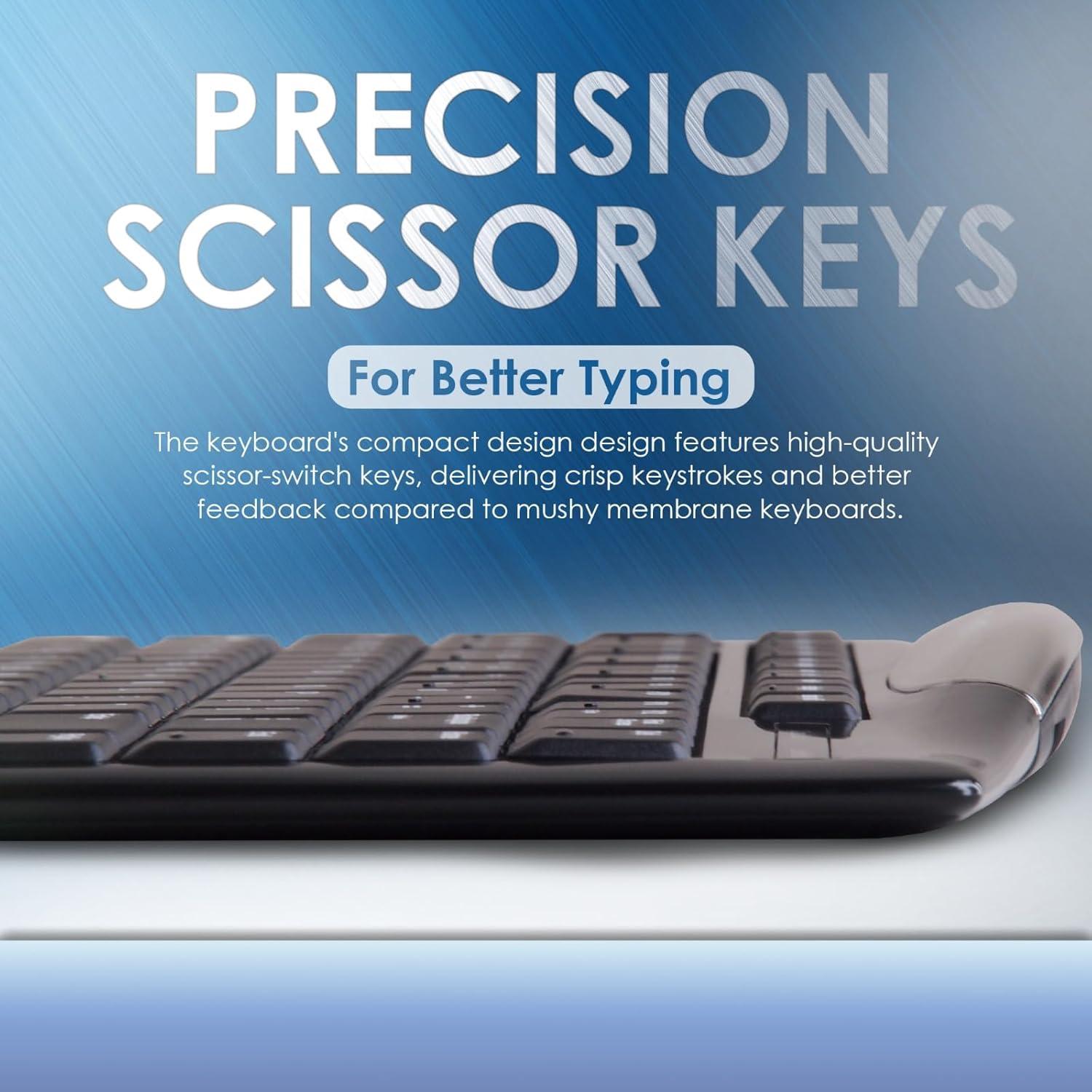 Teclado Compacto Evoluent EKB Con Cable Ergonómico 0.5kg