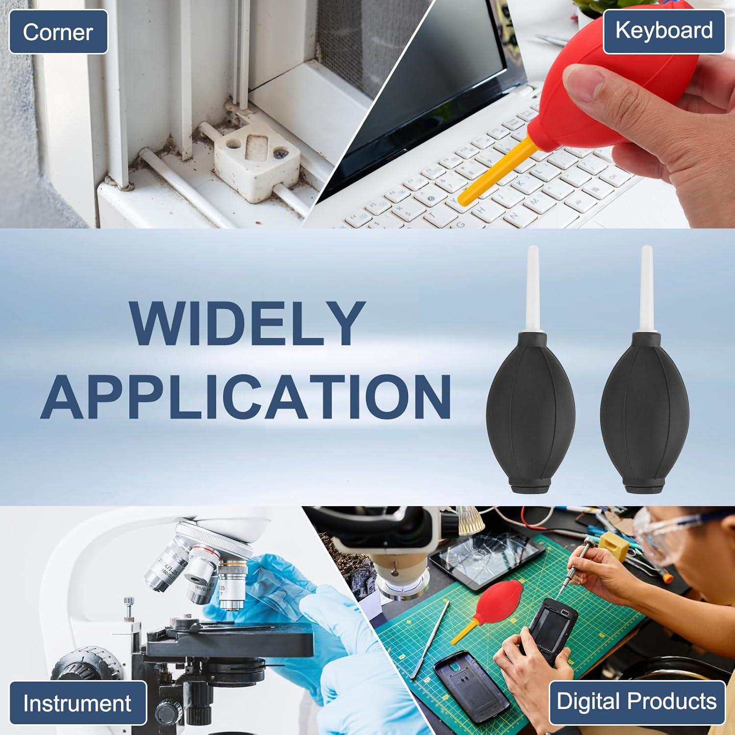 Blower de Aire PATIKIL 3 Pcs con Punta Suave 144x51mm