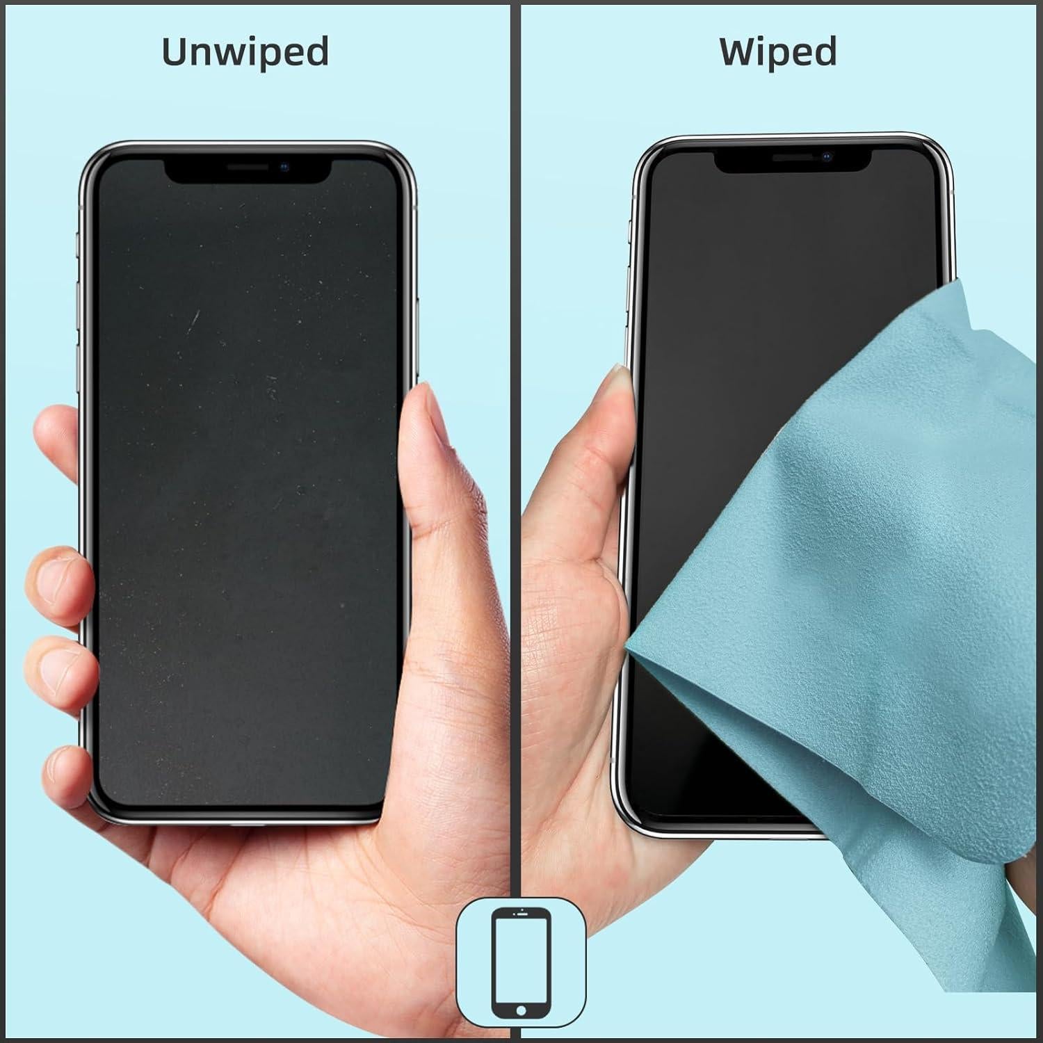 Paño de limpieza de ante UpaClaire 40x40 cm azul XL